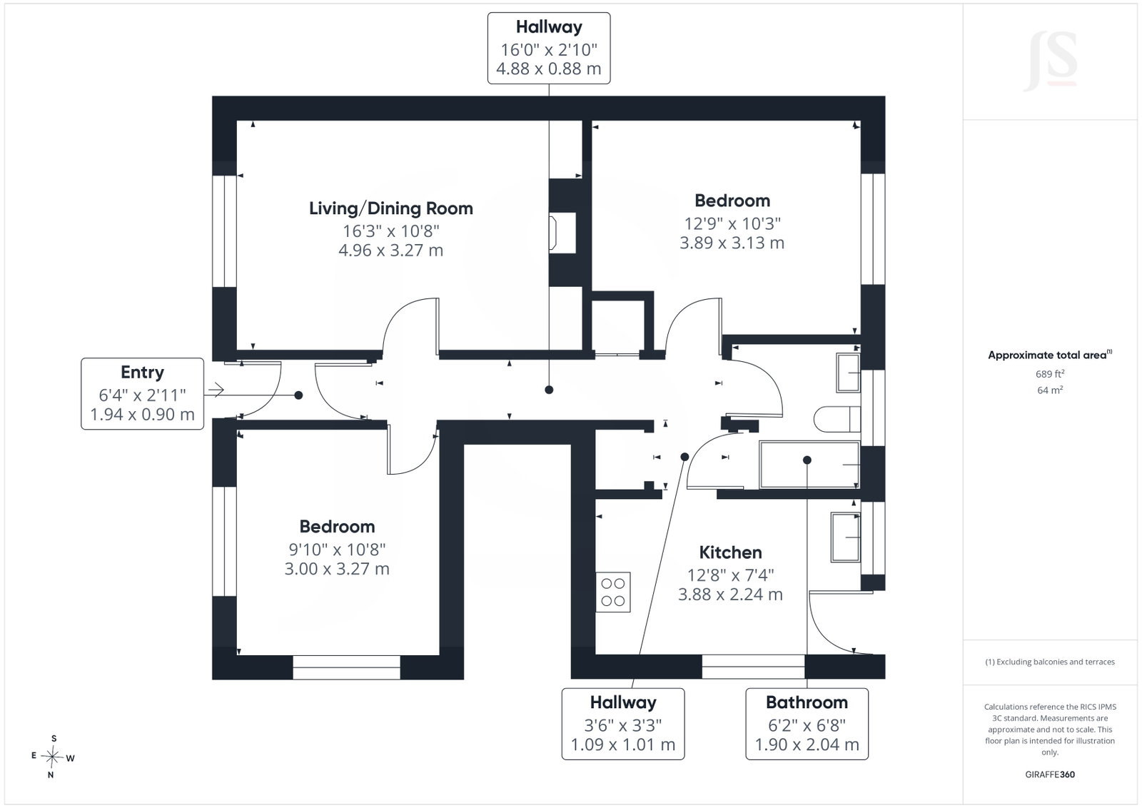 2, Hardwick Road, Hove floorplan