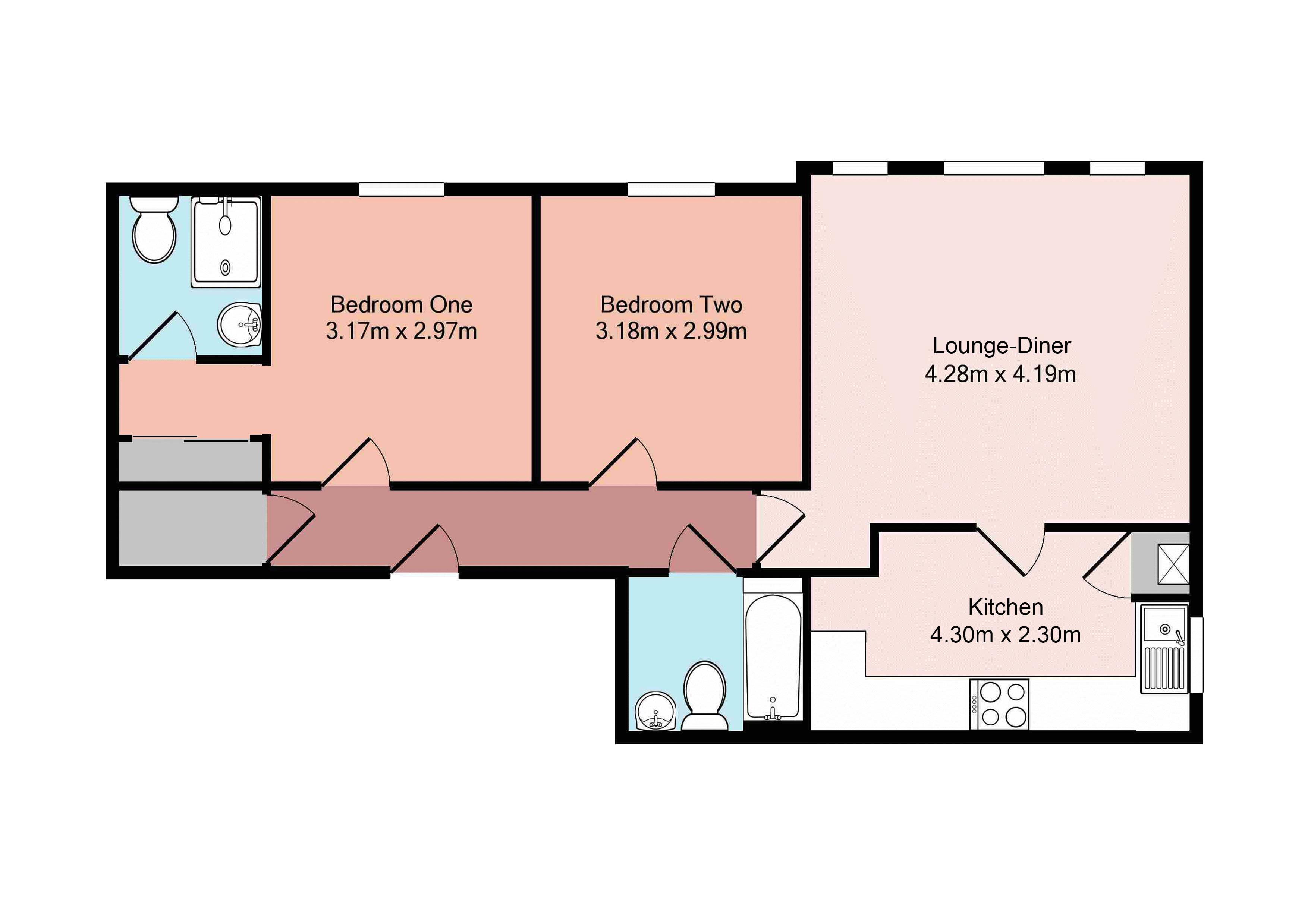 Salisbury Road, Totton, Southampton SO40, 2 bedroom flat for sale
