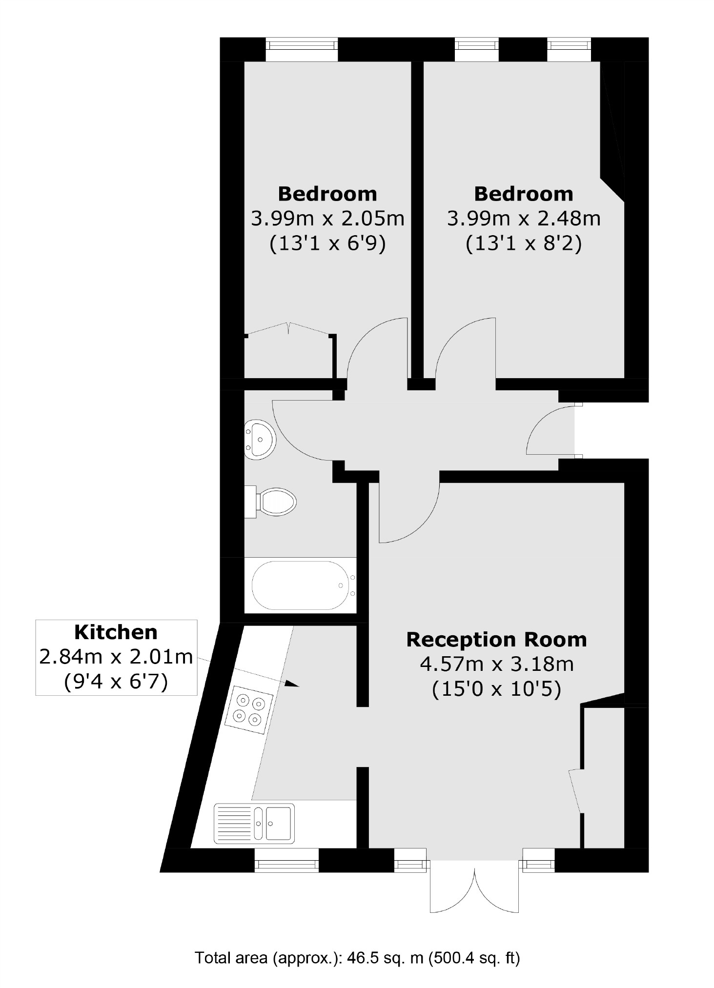 Flat 1, 24-25, Rousden Street, London floorplan