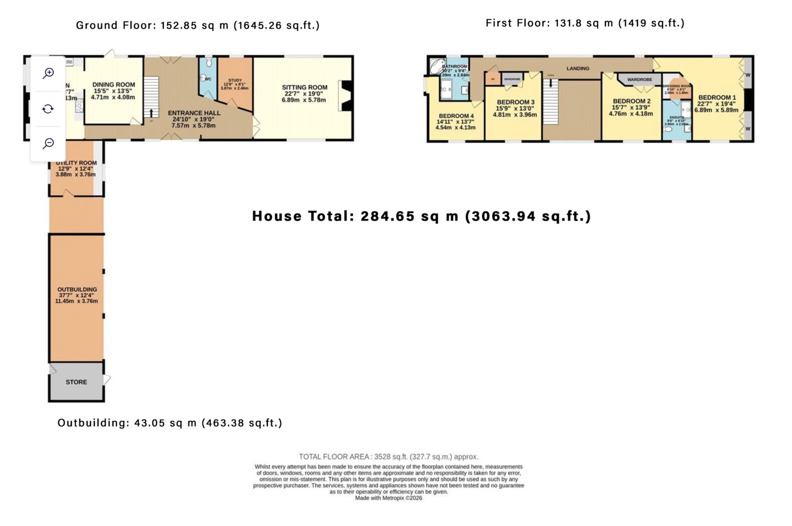 Pineham Farmhouse, Milton Keynes floorplan