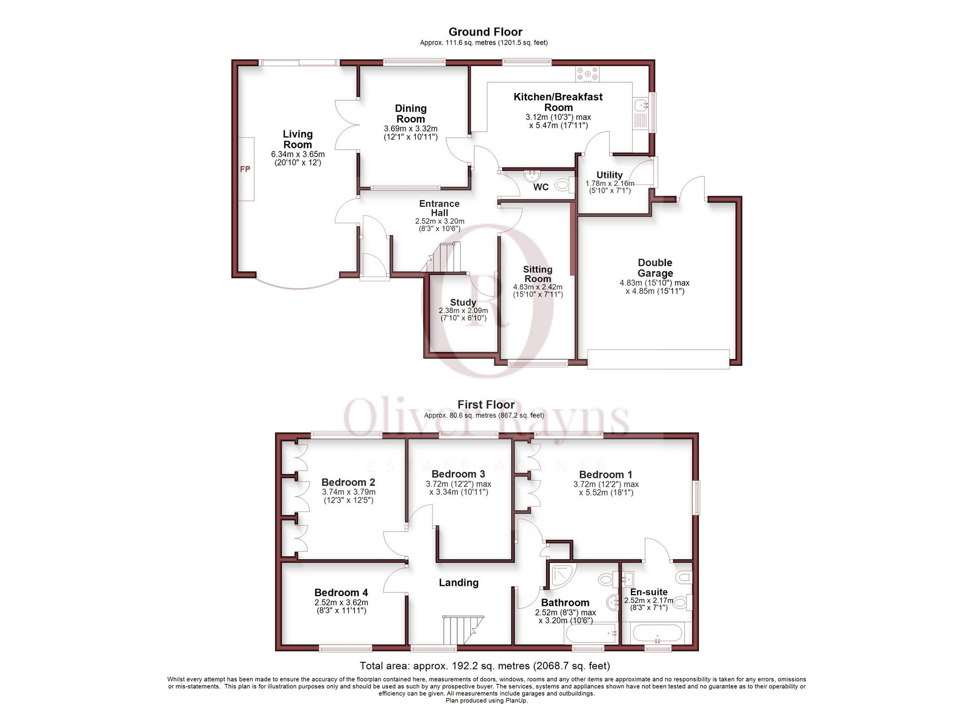 39, The Fairway, Leicester floorplan