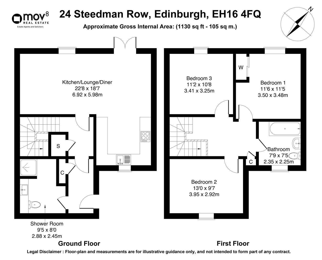 Steedman Row, Edinburgh floorplan