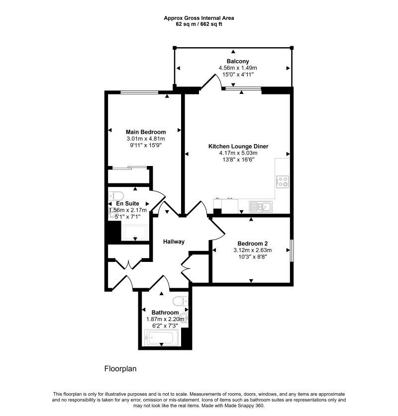 56 Bravey House, 5 Samara Drive, Southall floorplan