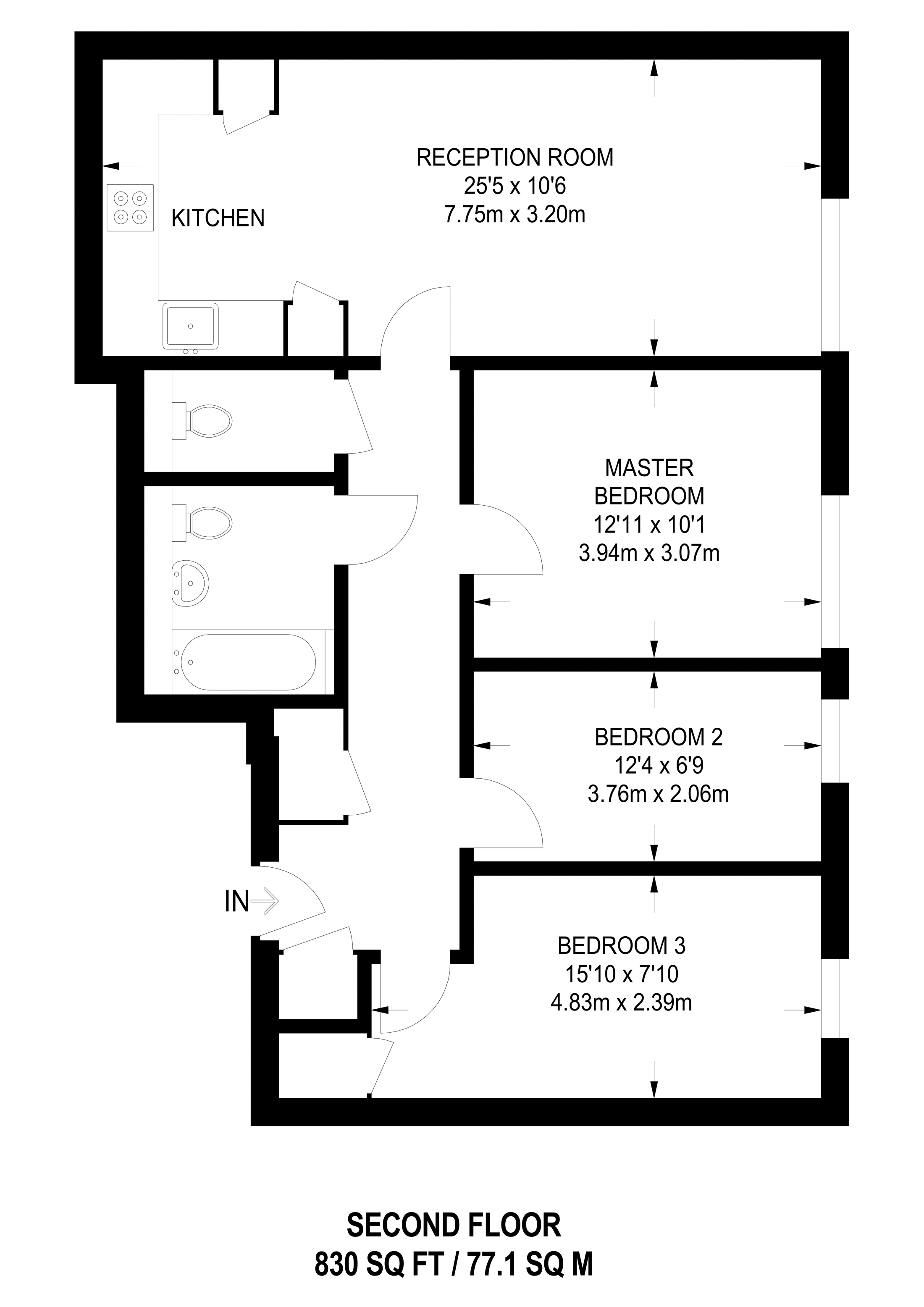 3 Bedrooms Flat for sale in Wellesley Terrace, Old Street N1