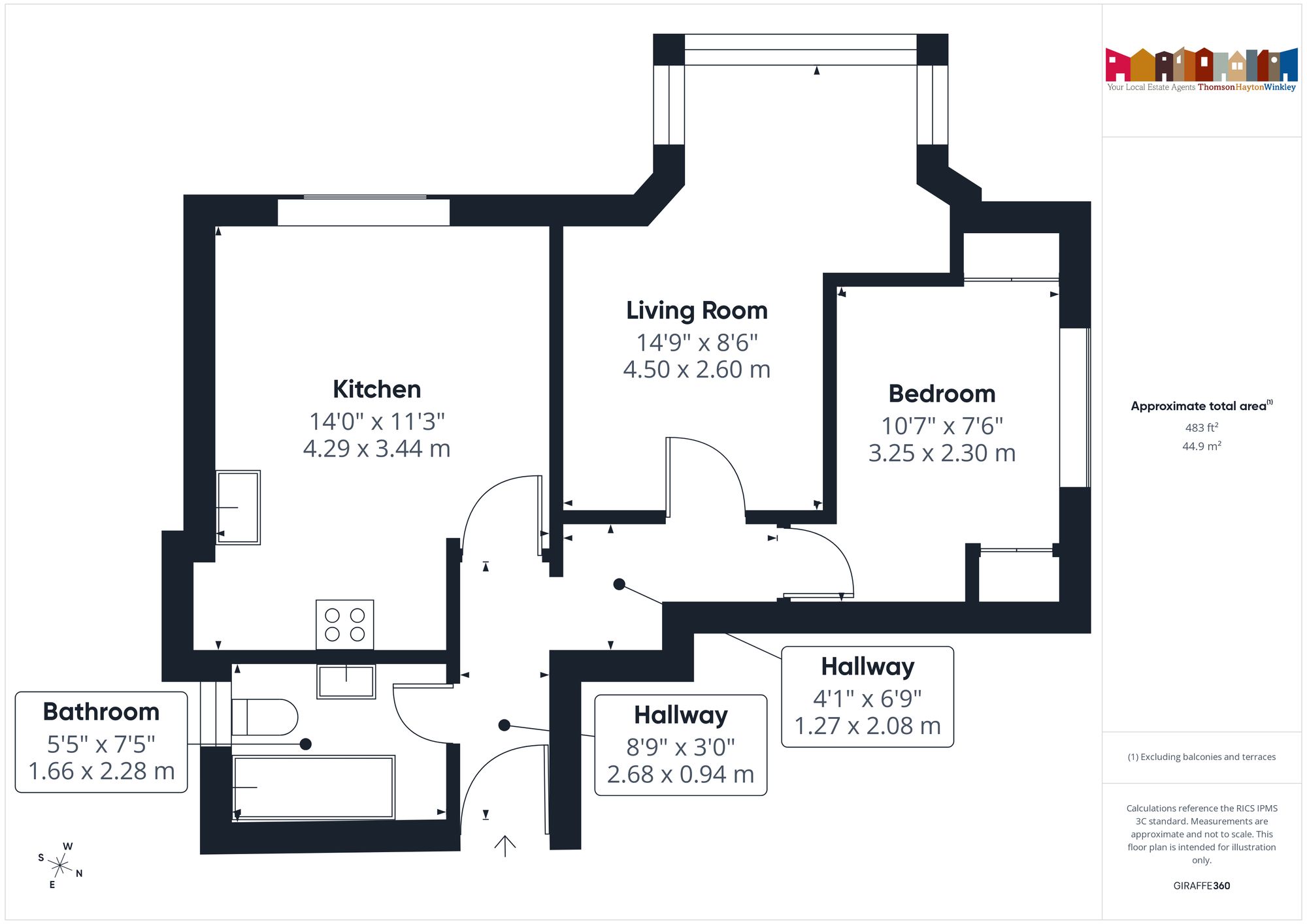 Flat 2, Denewood Queens Drive, Windermere floorplan