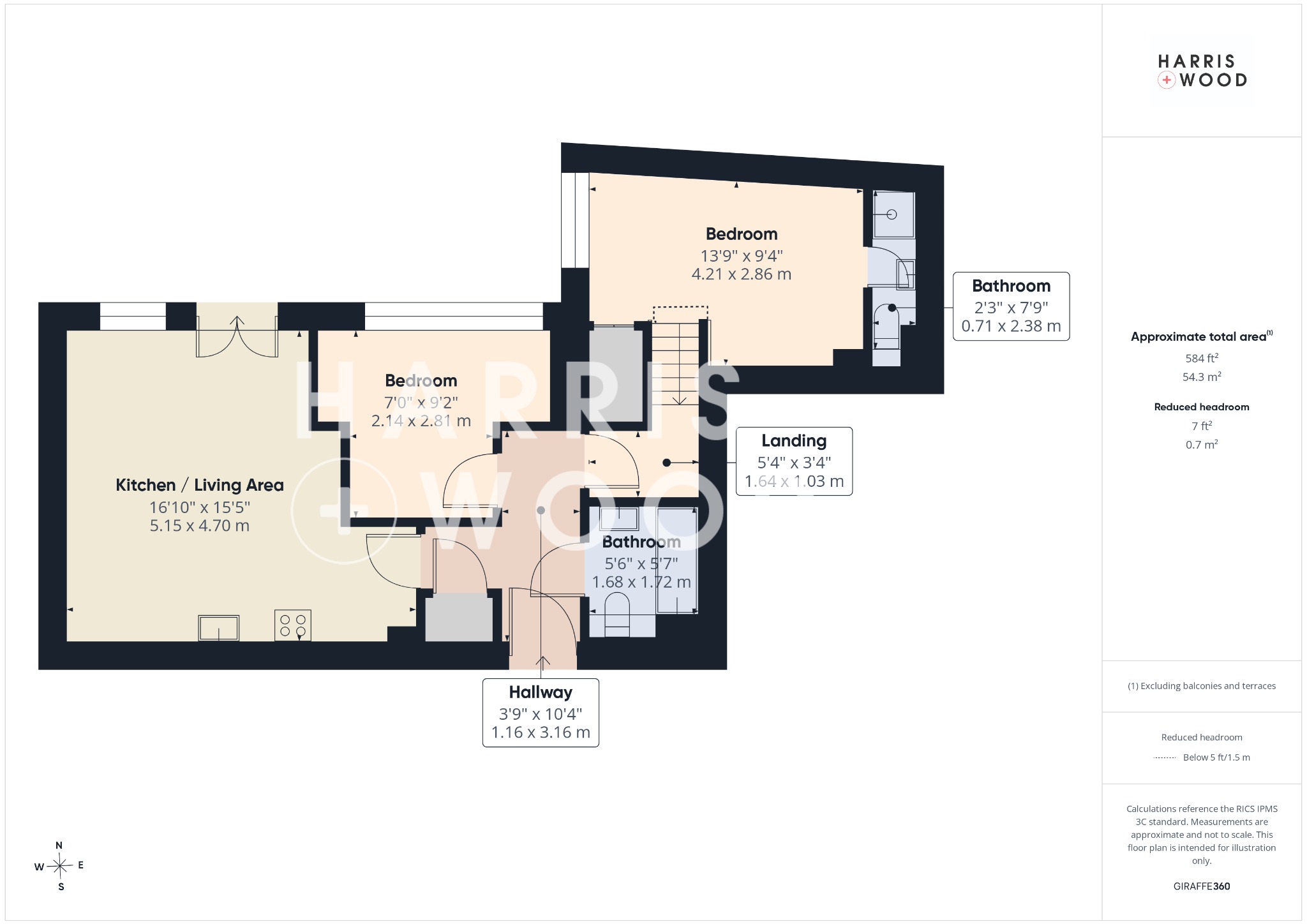 Flat 17, Oriel House, Colchester floorplan