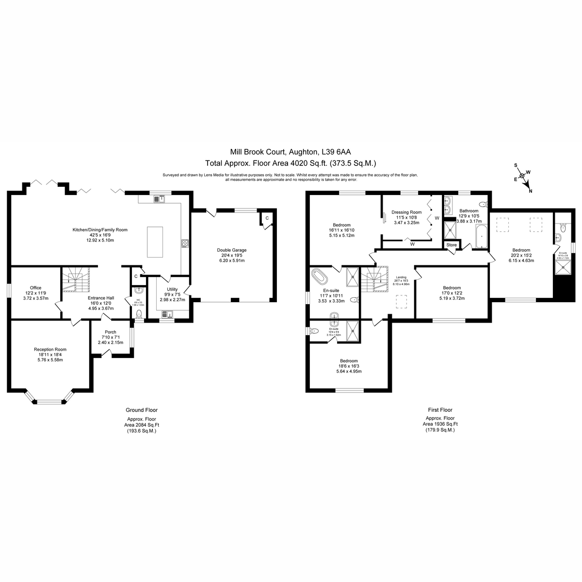 3, Mill Brook Court, Aughton floorplan