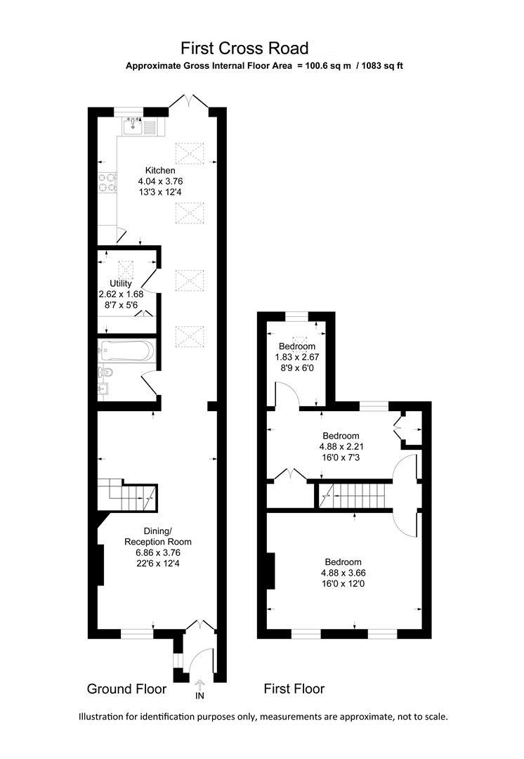 First Cross Road, Twickenham TW2, 3 bedroom terraced house for sale