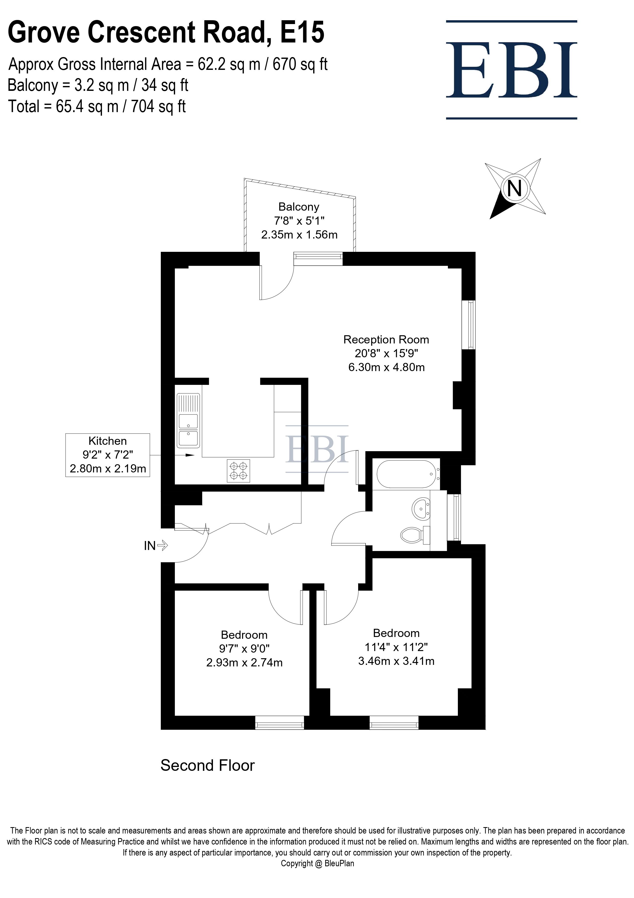12, Estella Apartments, Stratford floorplan