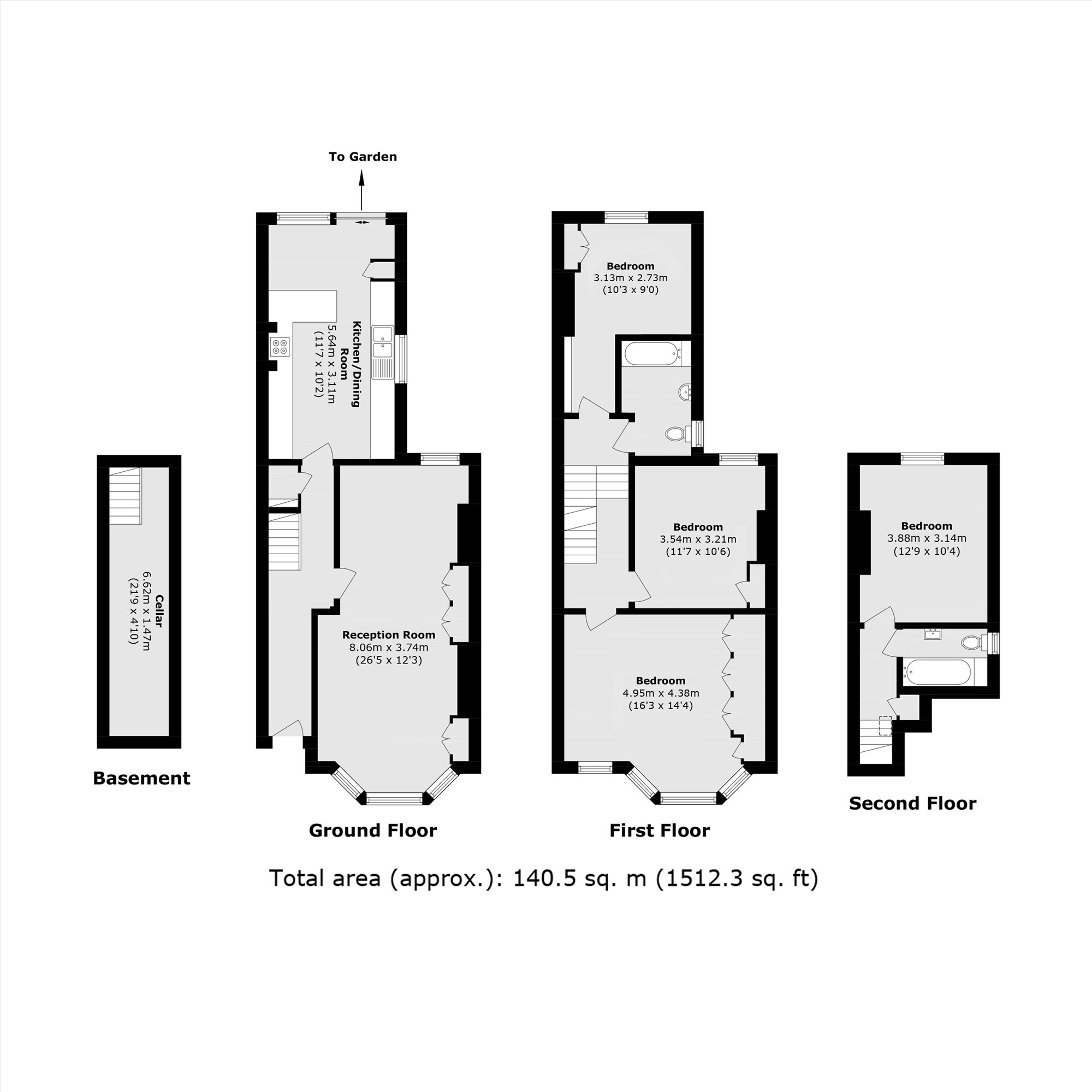 89, Kelmscott Road, London floorplan