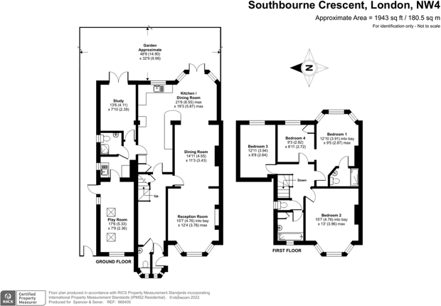 44 Southbourne Crescent, Hendon, London floorplan