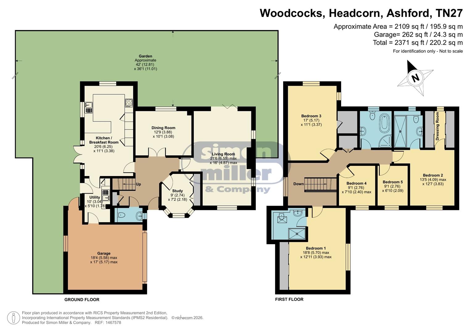 8, Woodcocks, Headcorn floorplan