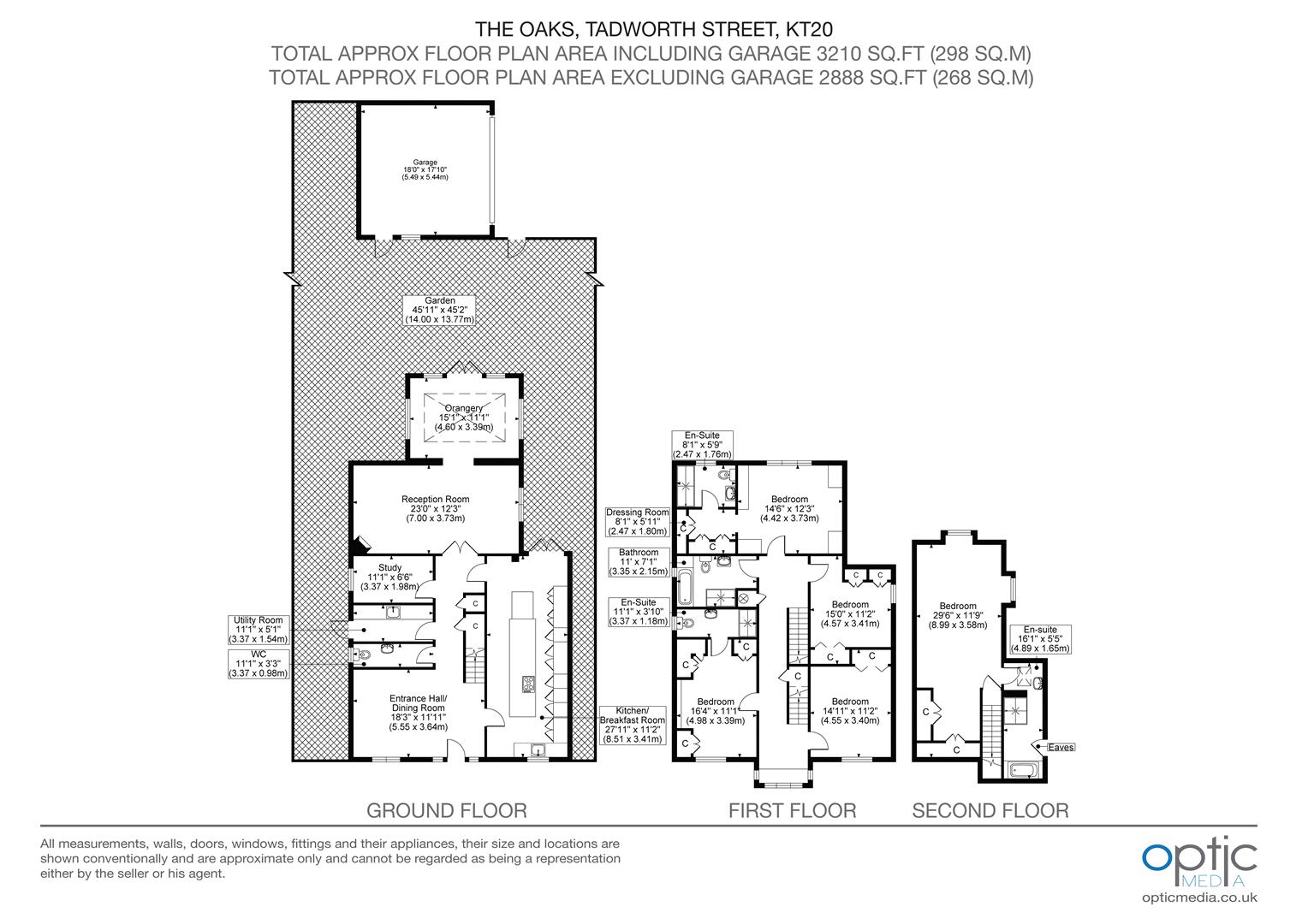 1 The Oaks, 49, Tadworth Street, Tadworth floorplan