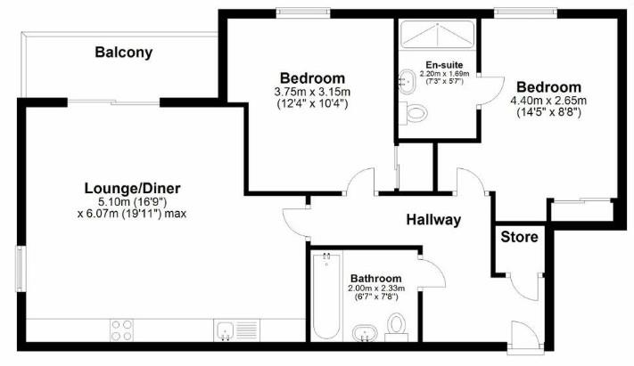 12, Rochdale Road, Manchester floorplan