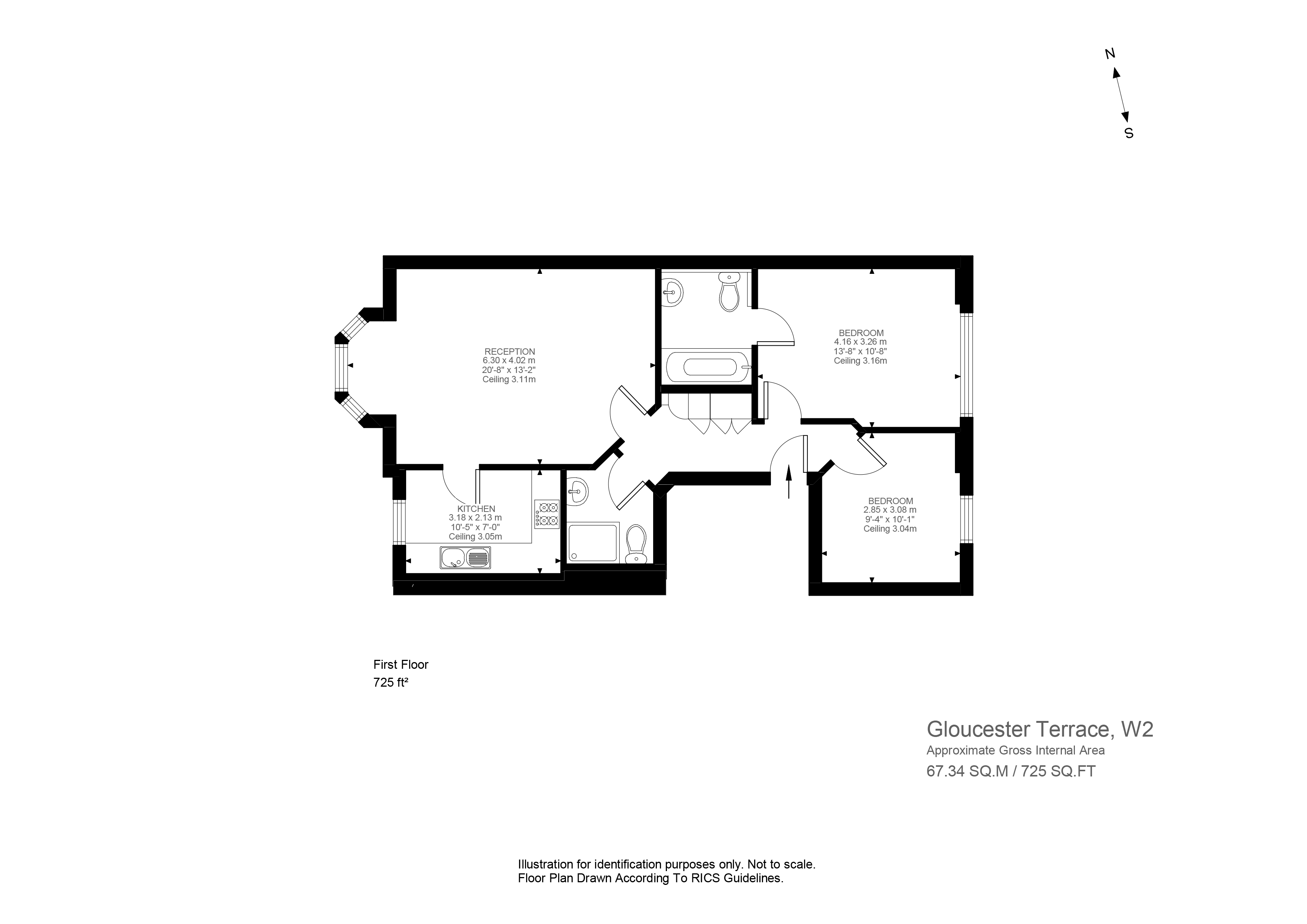Gloucester Terrace, London floorplan