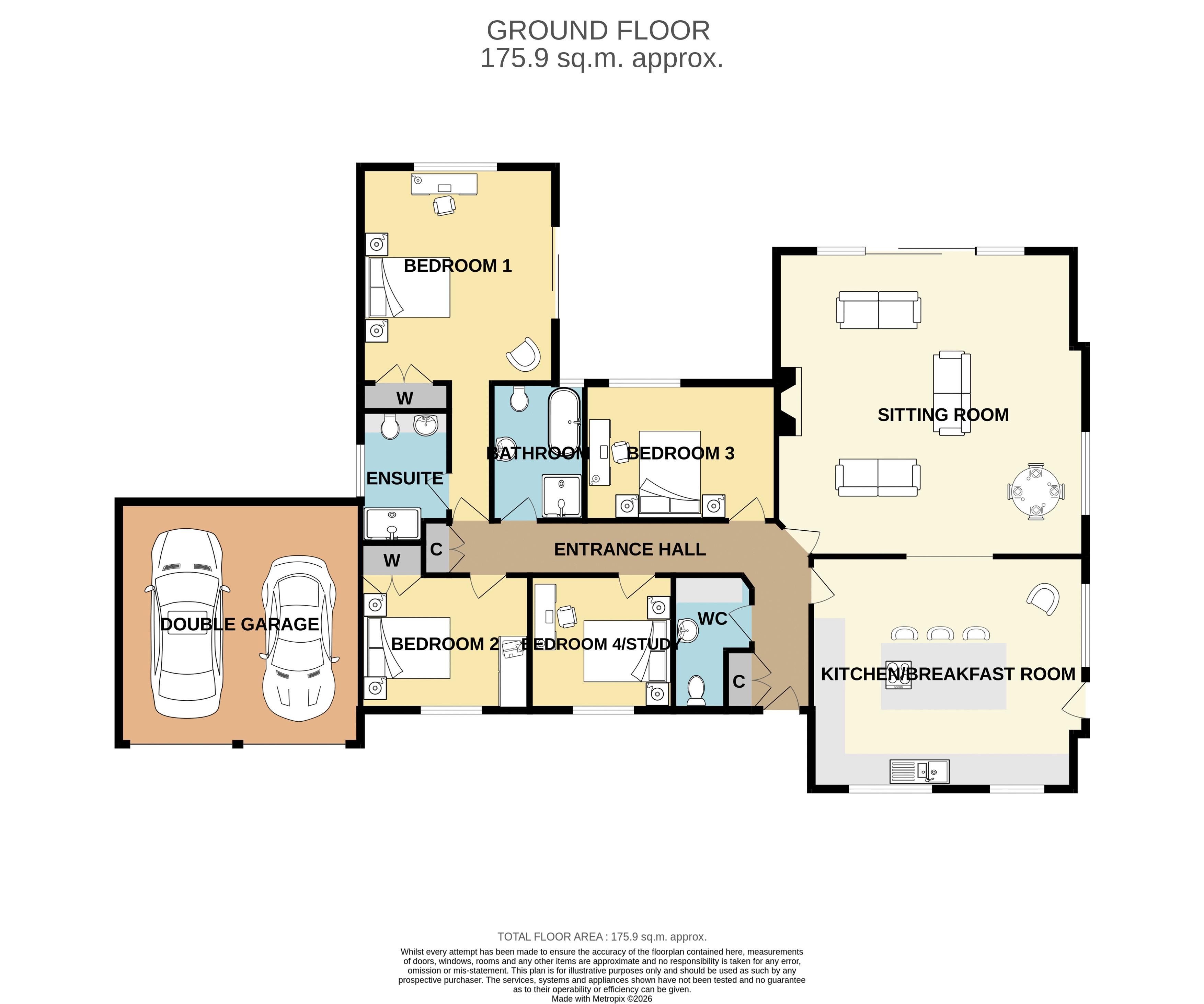 The Chestnuts, Martock floorplan