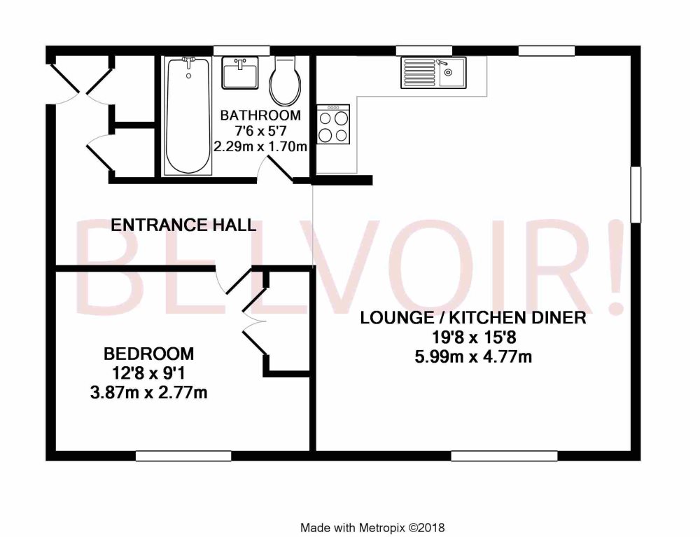 1 Bedrooms Flat to rent in Peggs Way, Basingstoke RG24