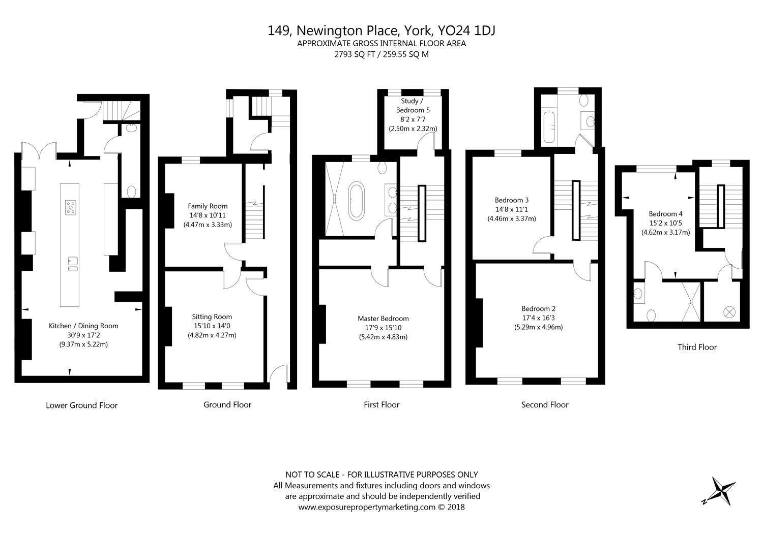 5 Bedrooms Detached house for sale in 149 Newington Place, Mount Vale, York YO24