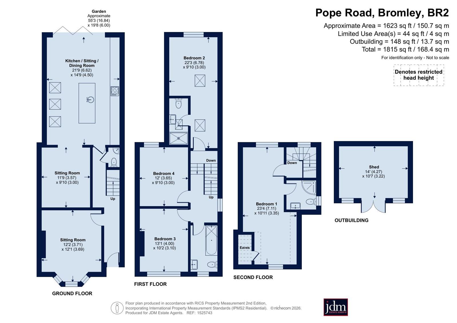 21, Pope Road, Bromley floorplan