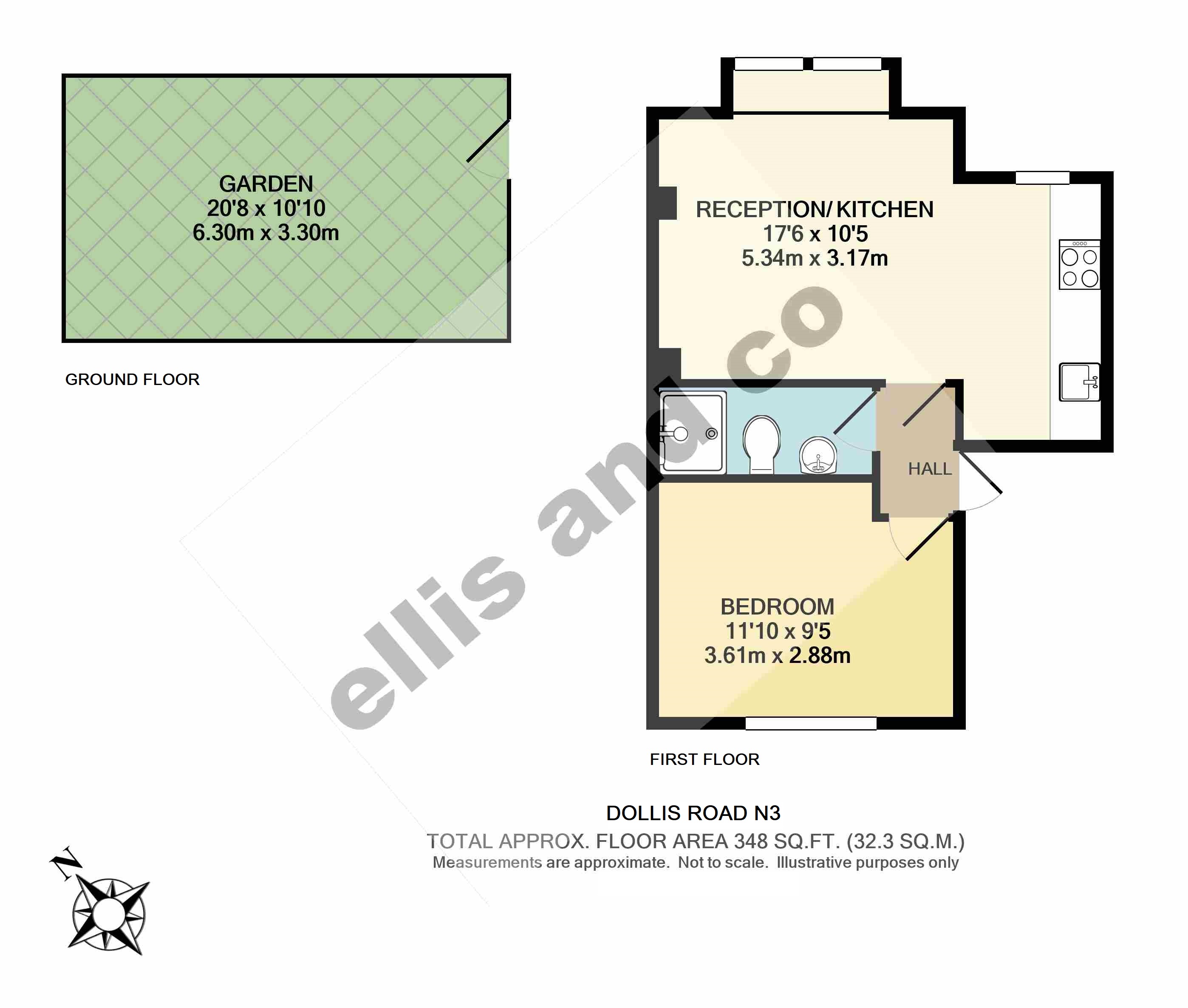 Flat 3, 14, Dollis Road, Finchley floorplan