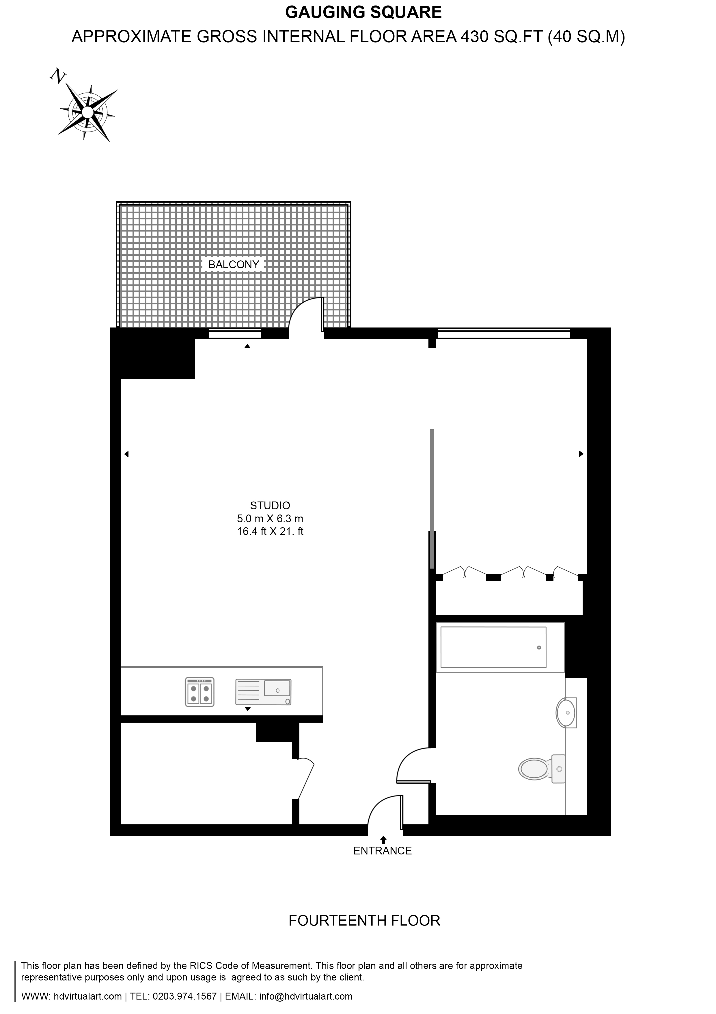 Gauging Square, Shadwell floorplan