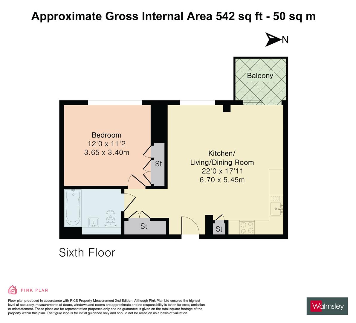 Flat 32, 25, Carraway Street, Reading floorplan