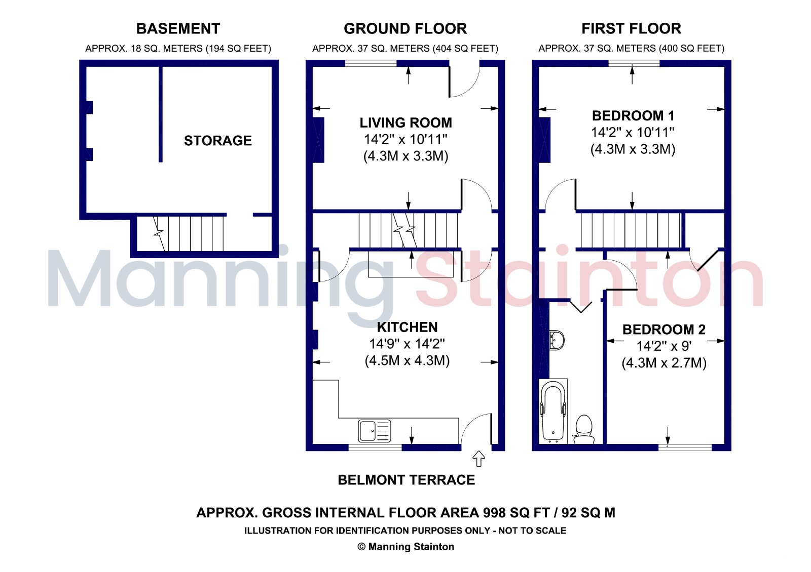 22, Belmont Terrace, Wakefield floorplan