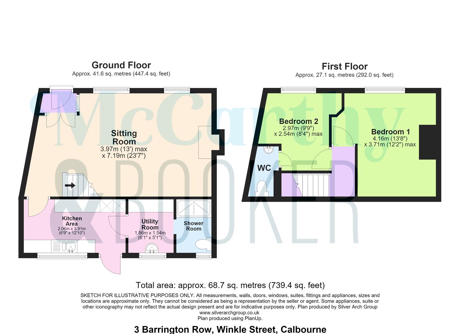 3 Barrington Row, Winkle Street, Newport floorplan