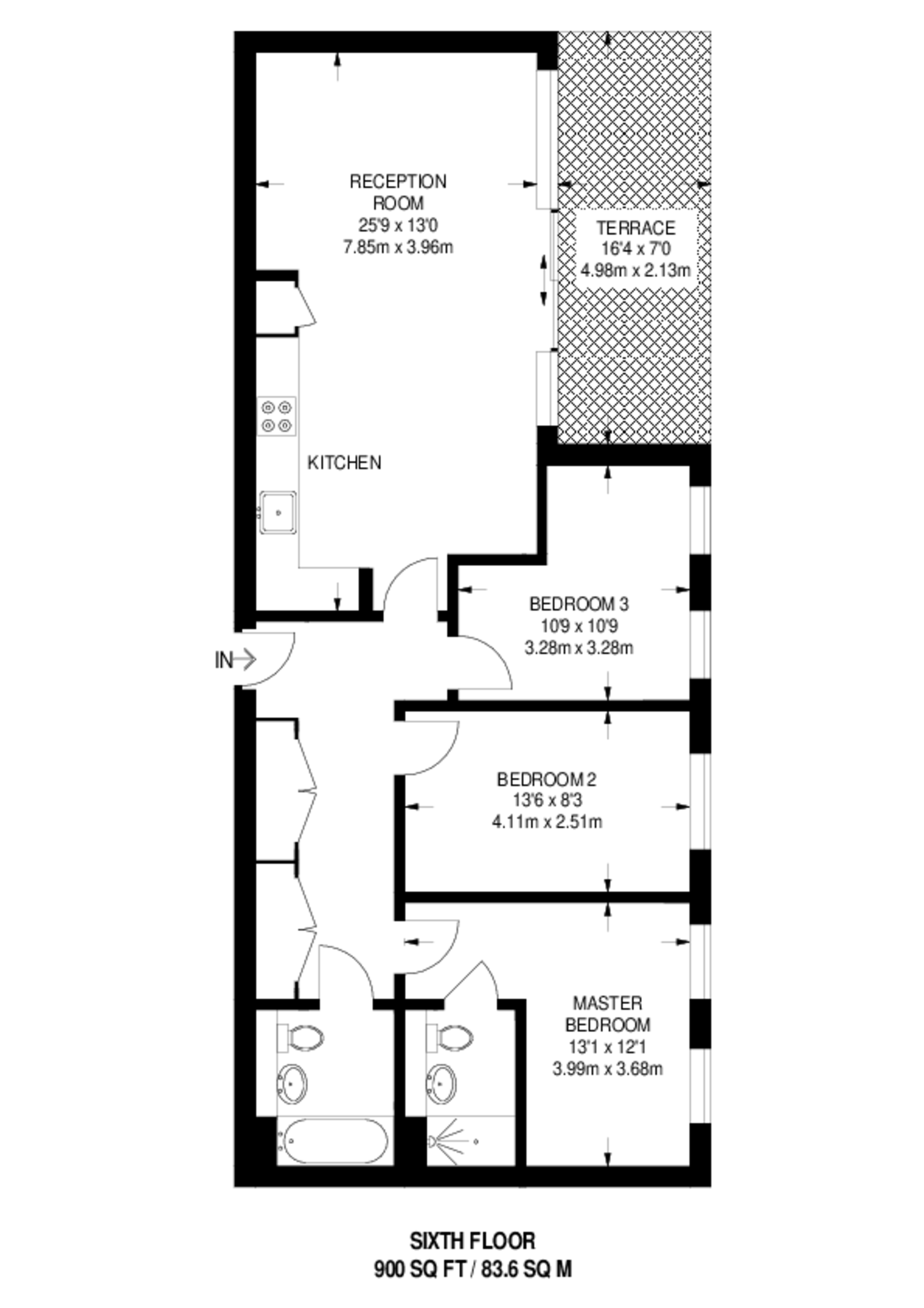Oxley Square, Tower Hamlets floorplan