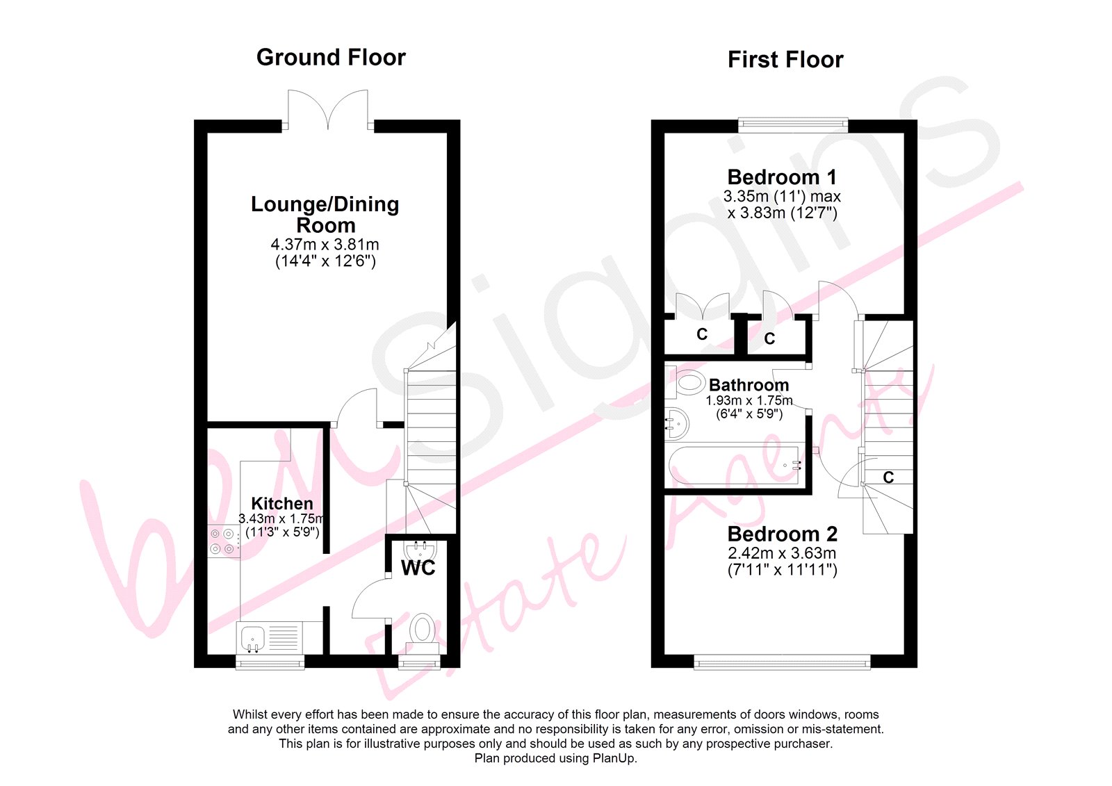 2 Bedrooms Terraced house for sale in Lacock Gardens, Maidstone, Kent ME15