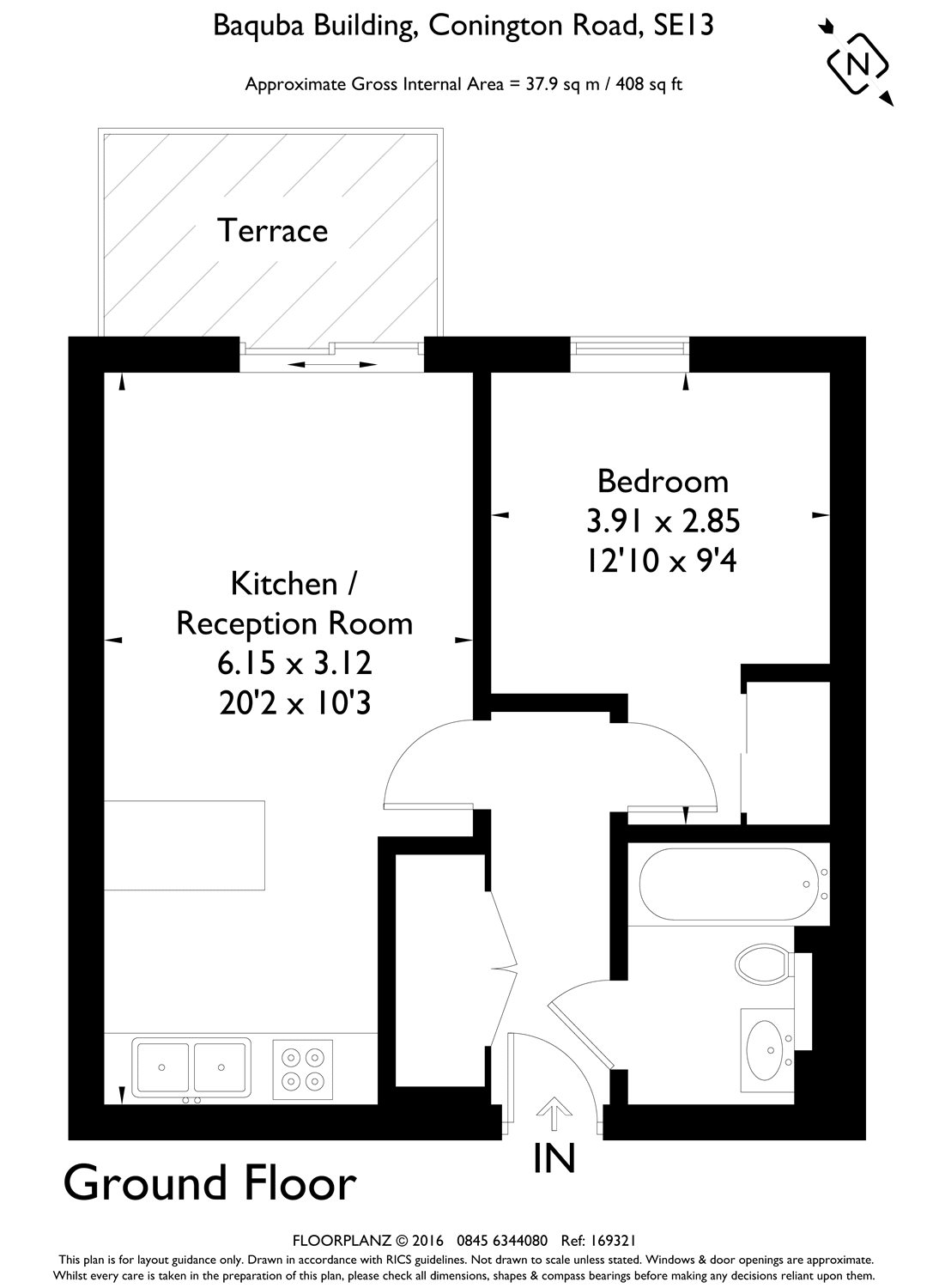1 Bedrooms Flat to rent in Conington Road, London SE13