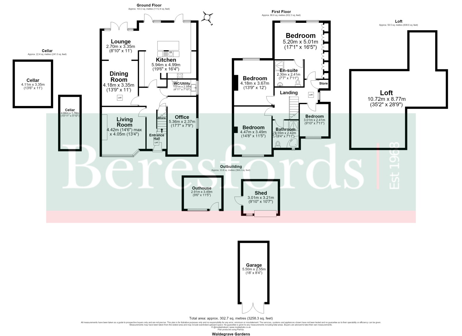 73, Waldegrave Gardens, Upminster floorplan