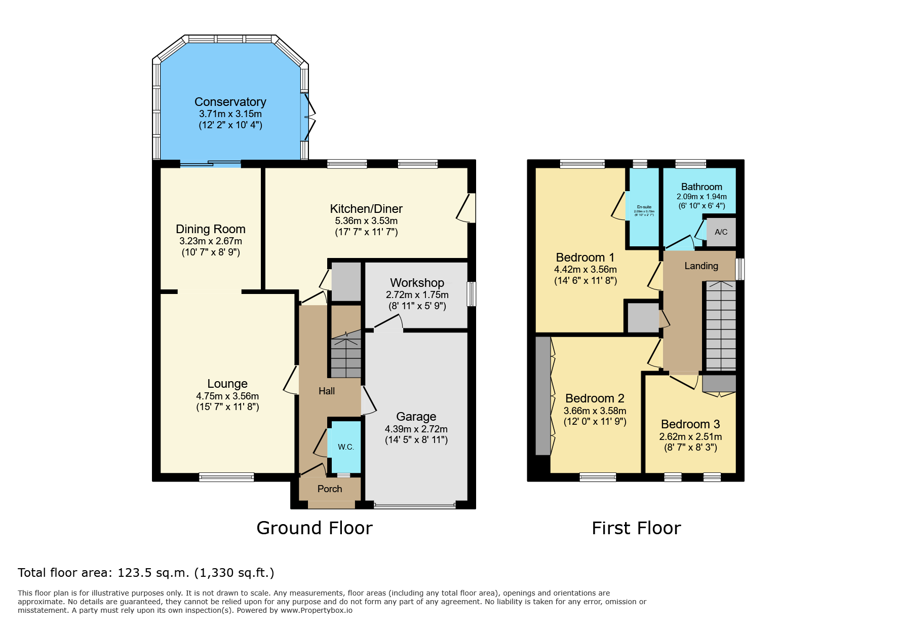 1 Laundon Close, Leicester floorplan
