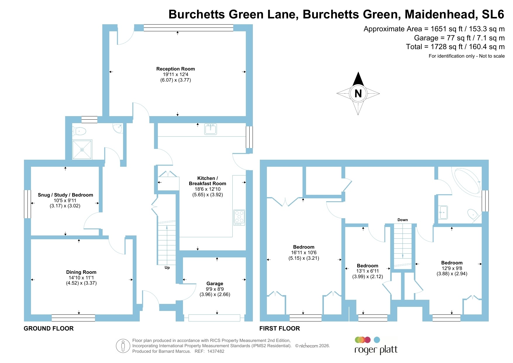 Thickets, Burchetts Green Lane, Maidenhead floorplan