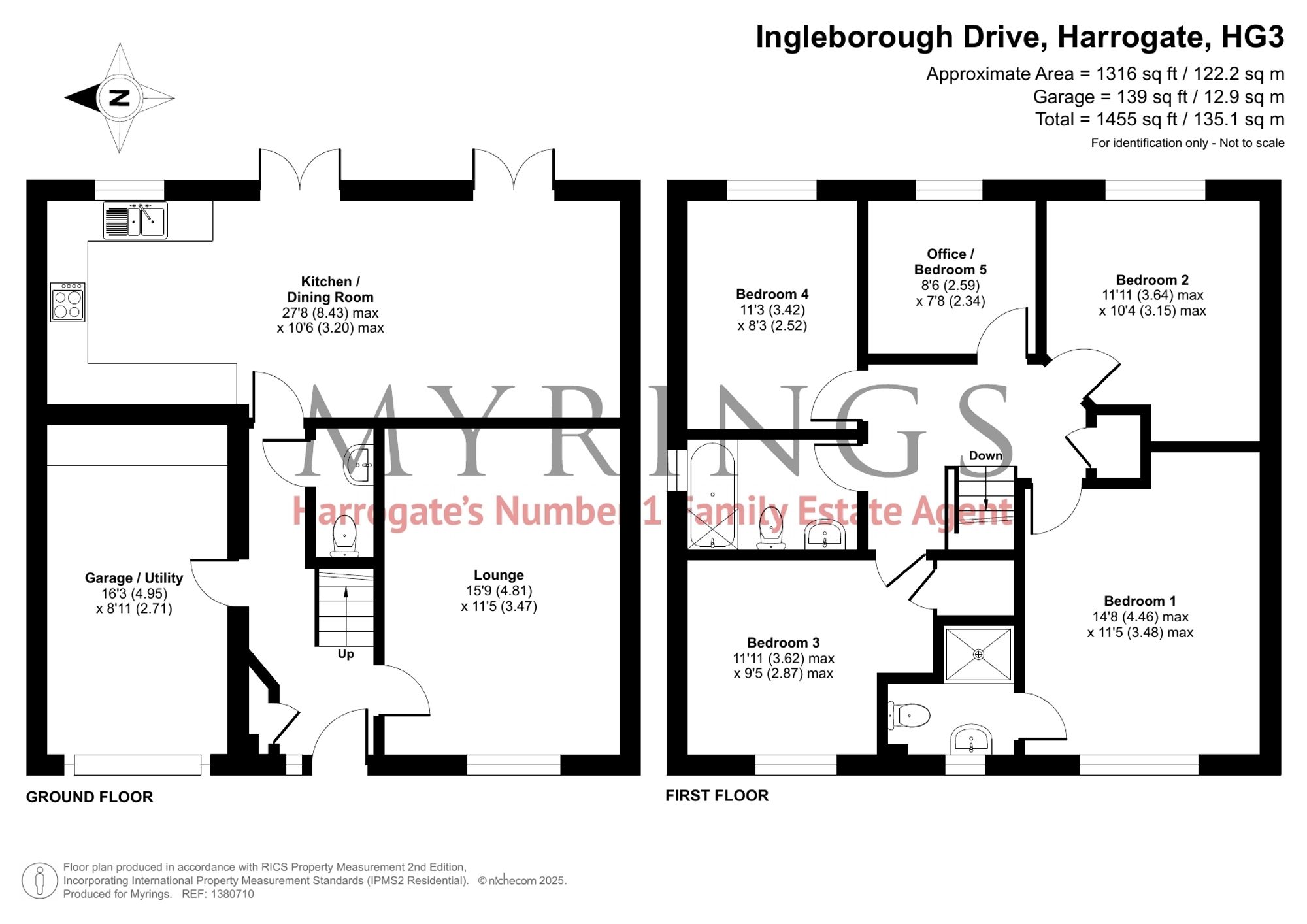 24 Ingleborough Drive, Harrogate floorplan