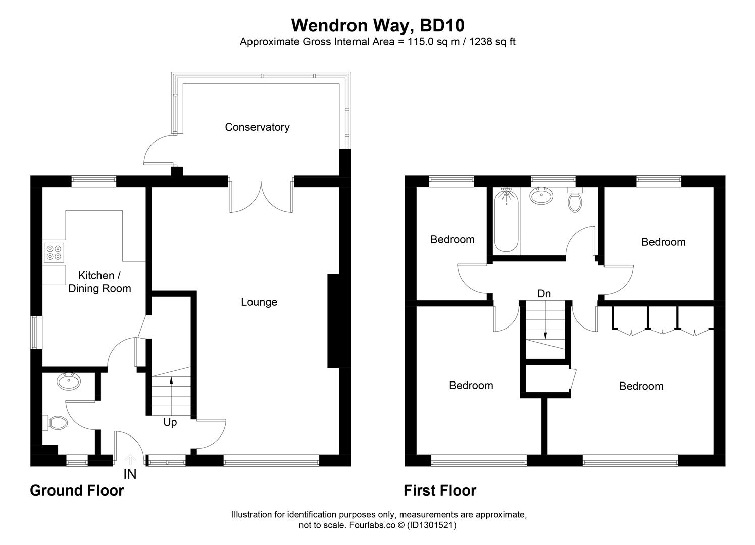 15, Wendron Way, Bradford floorplan