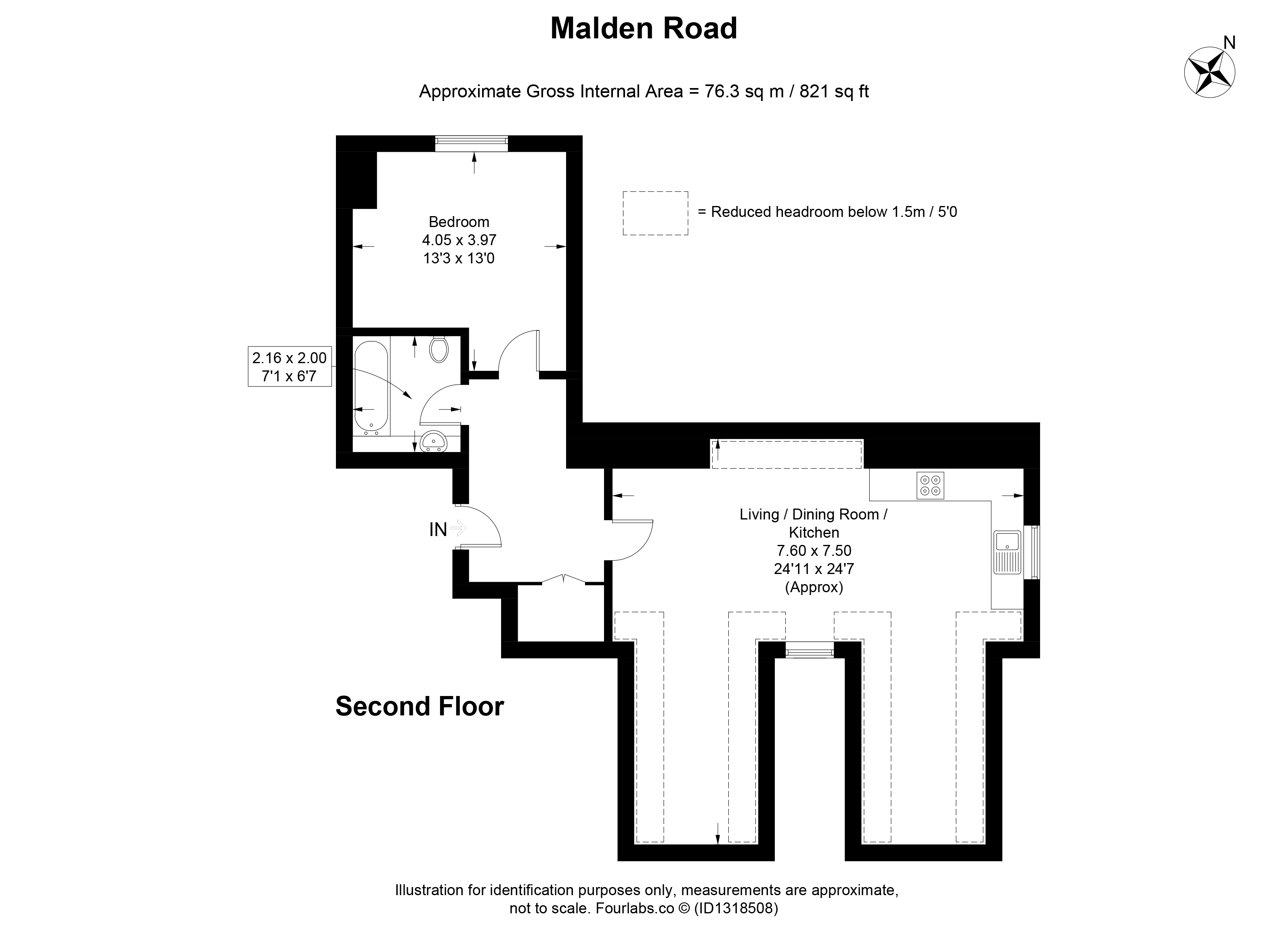 Flat 6, 57, Malden Road, Sutton floorplan