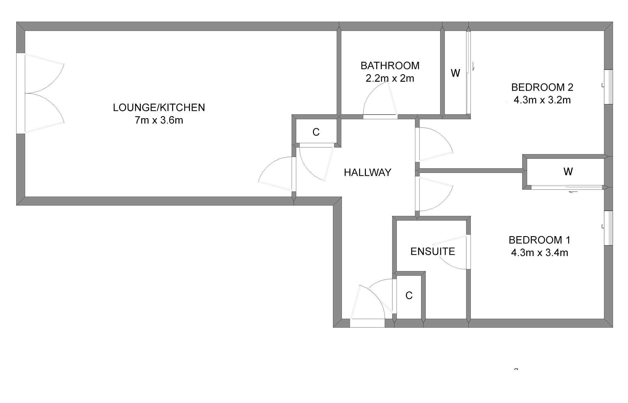 Flat 3/3, 15 Firpark Court, Dennistoun, Glasgow floorplan