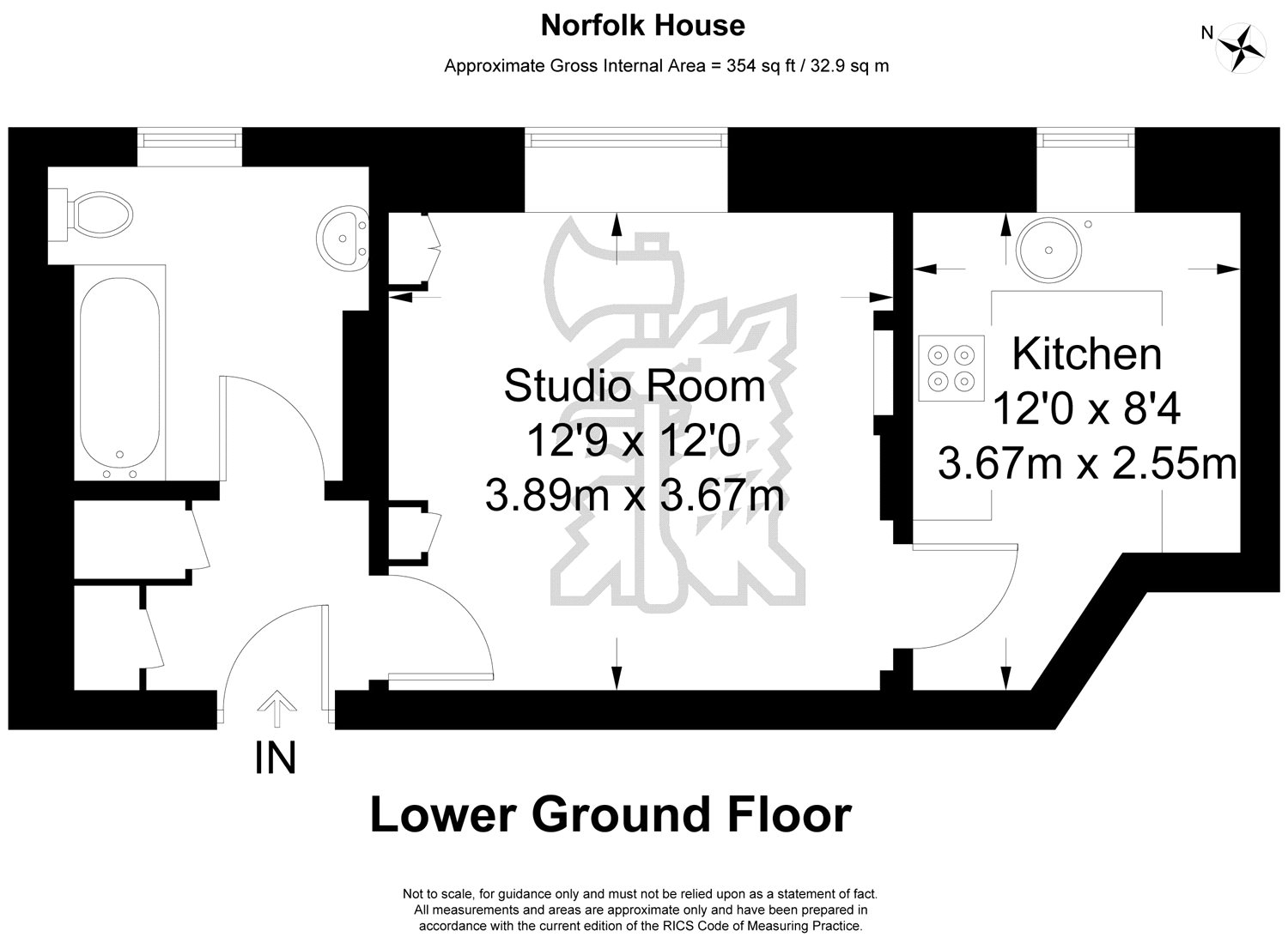 1 Bedrooms Studio to rent in Norfolk House, Regency Street, London SW1P