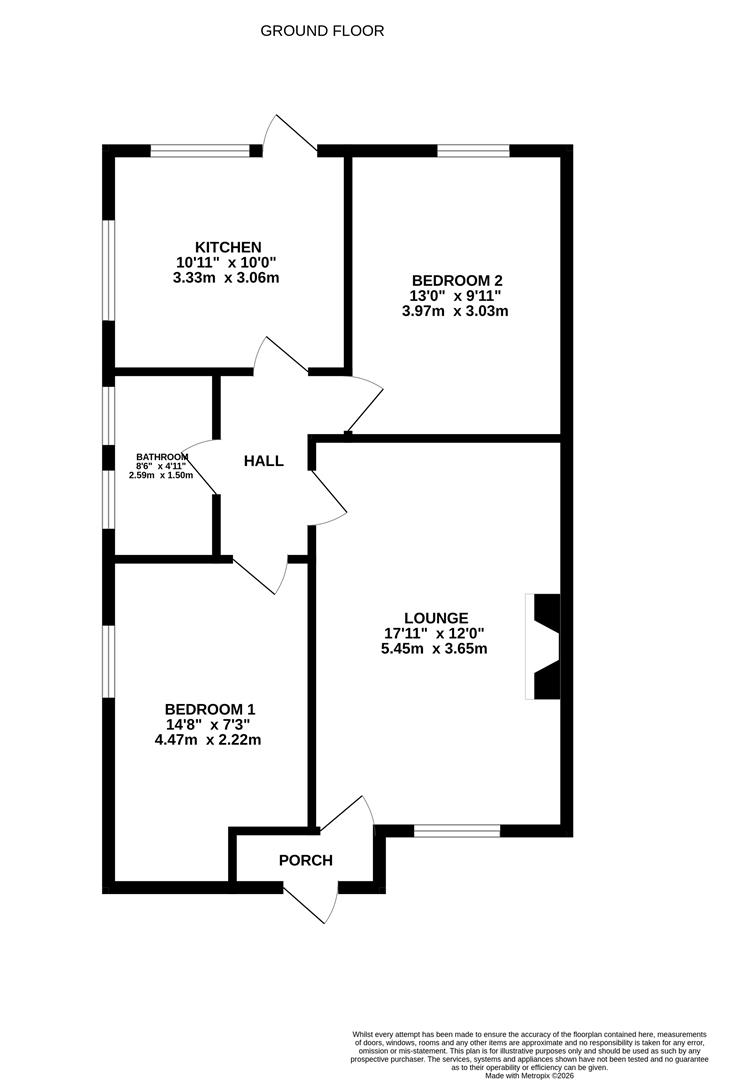 124, Compass Road, Hull floorplan
