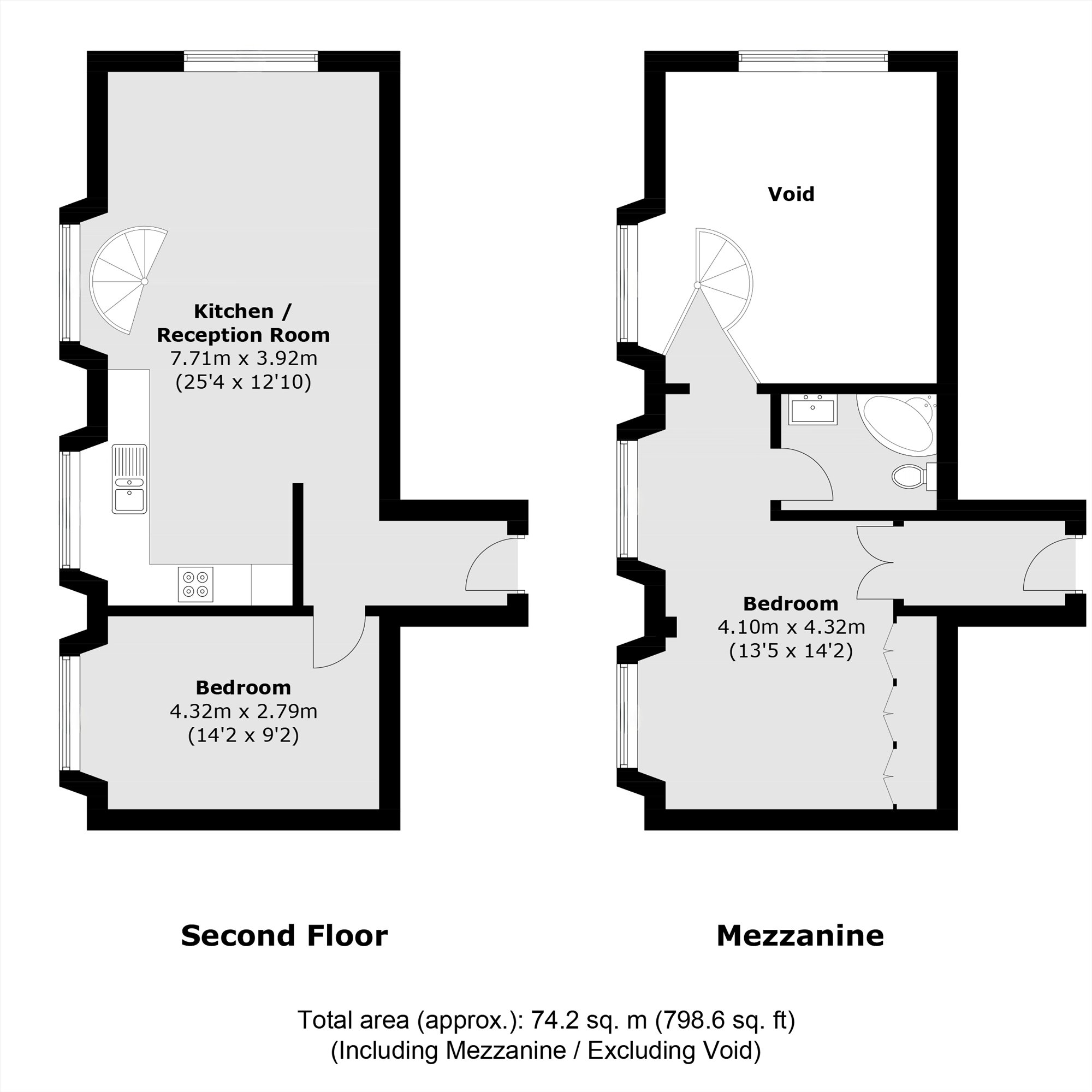 Flat 15, St. Mary's Court, 3, Defoe Road, London floorplan