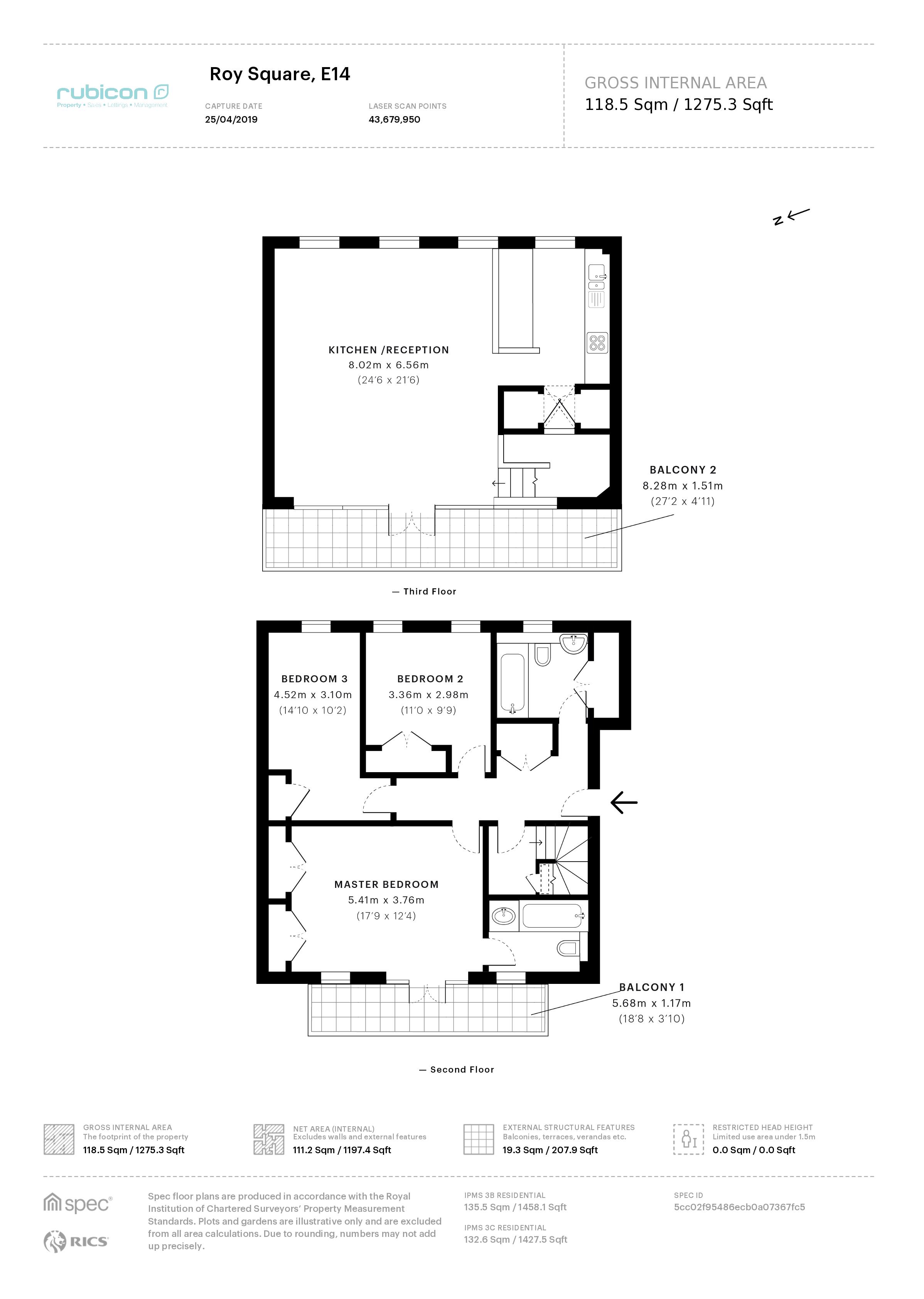 3 Bedrooms Flat for sale in Roy Square, London E14