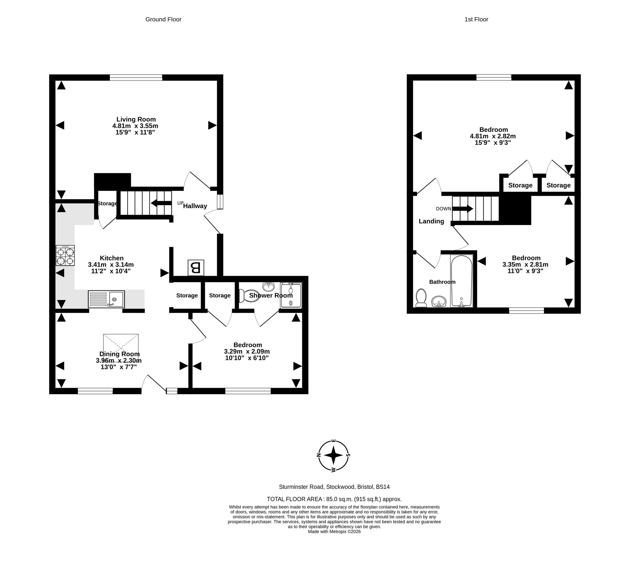 229 Sturminster Road, Bristol floorplan