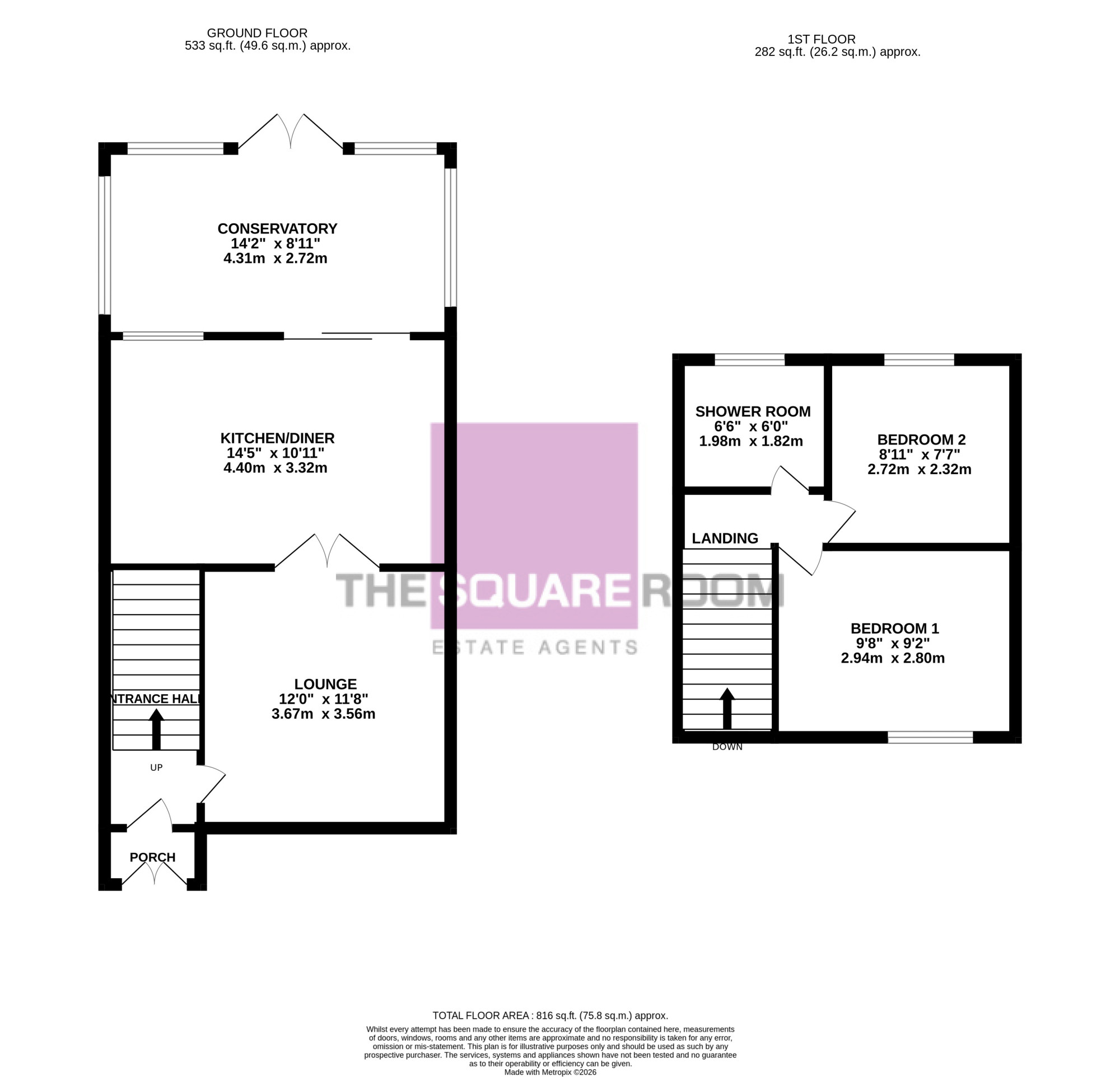 43a, Hexham Avenue, Cleveleys floorplan