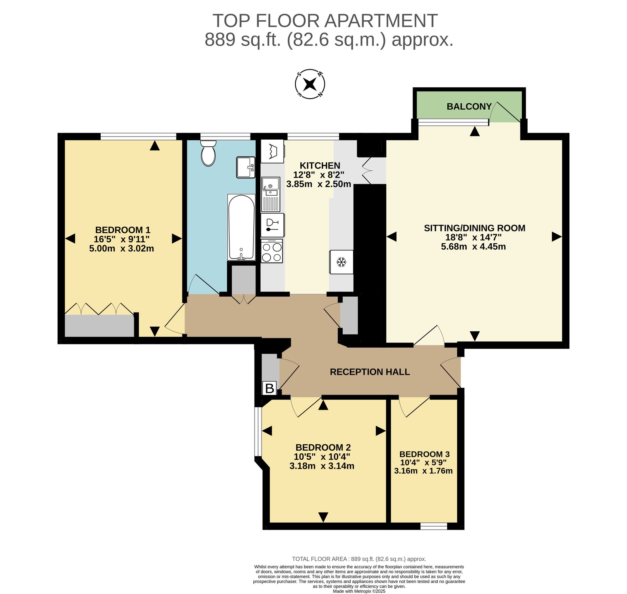 7 Cumberland House, Torquay floorplan