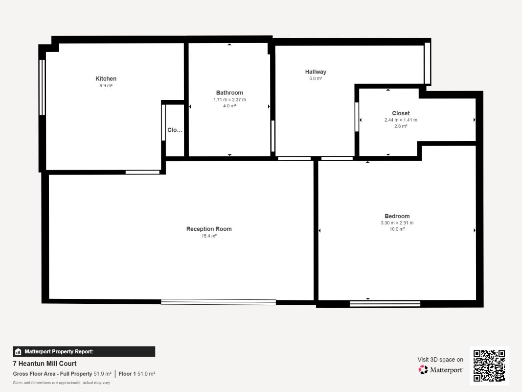 Flat 7 Heantun Mill Court, Willingsworth Road, Wednesbury, WS10 7JU floorplan