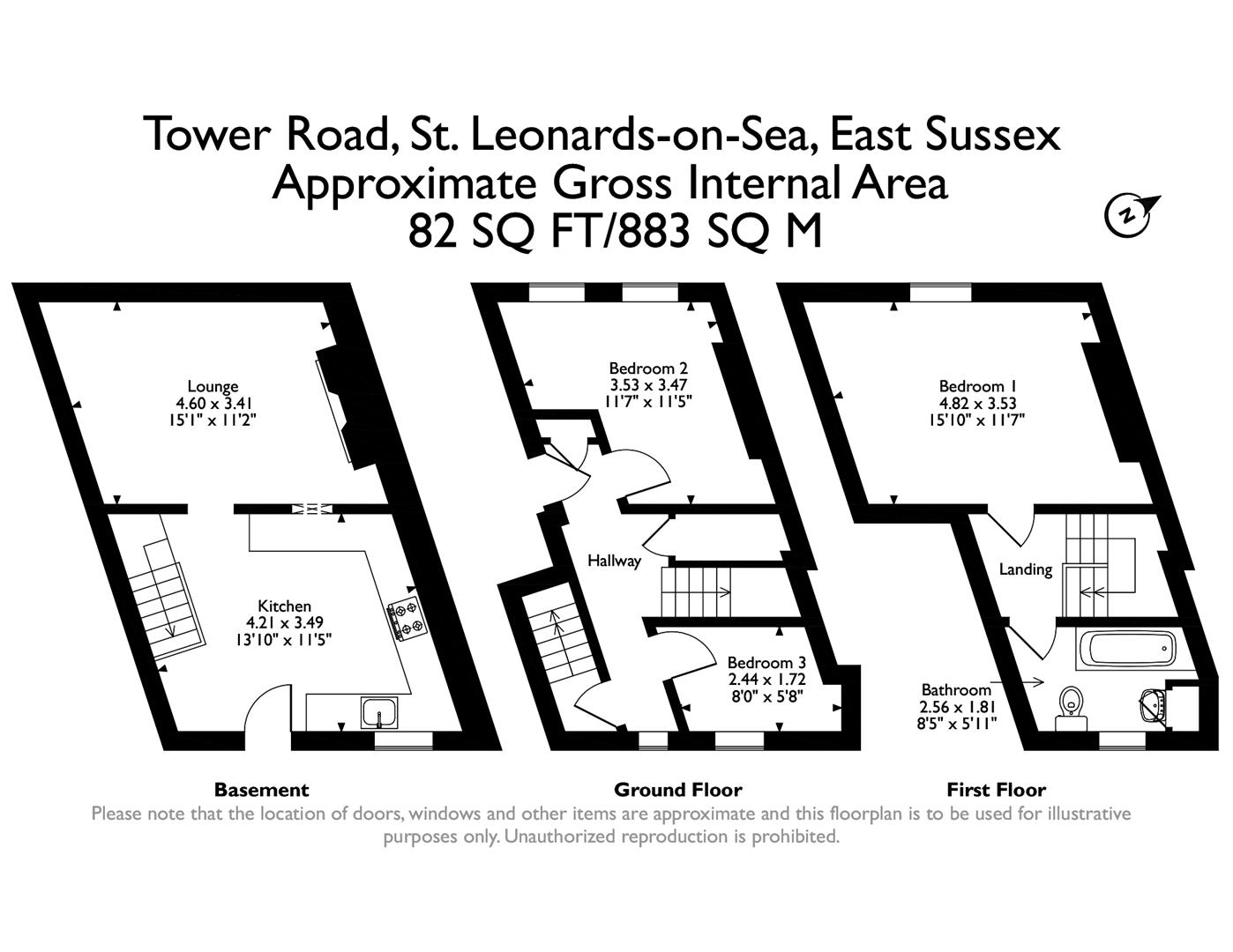 Tower Road, St. LeonardsOnSea TN37, 2 bedroom flat for sale