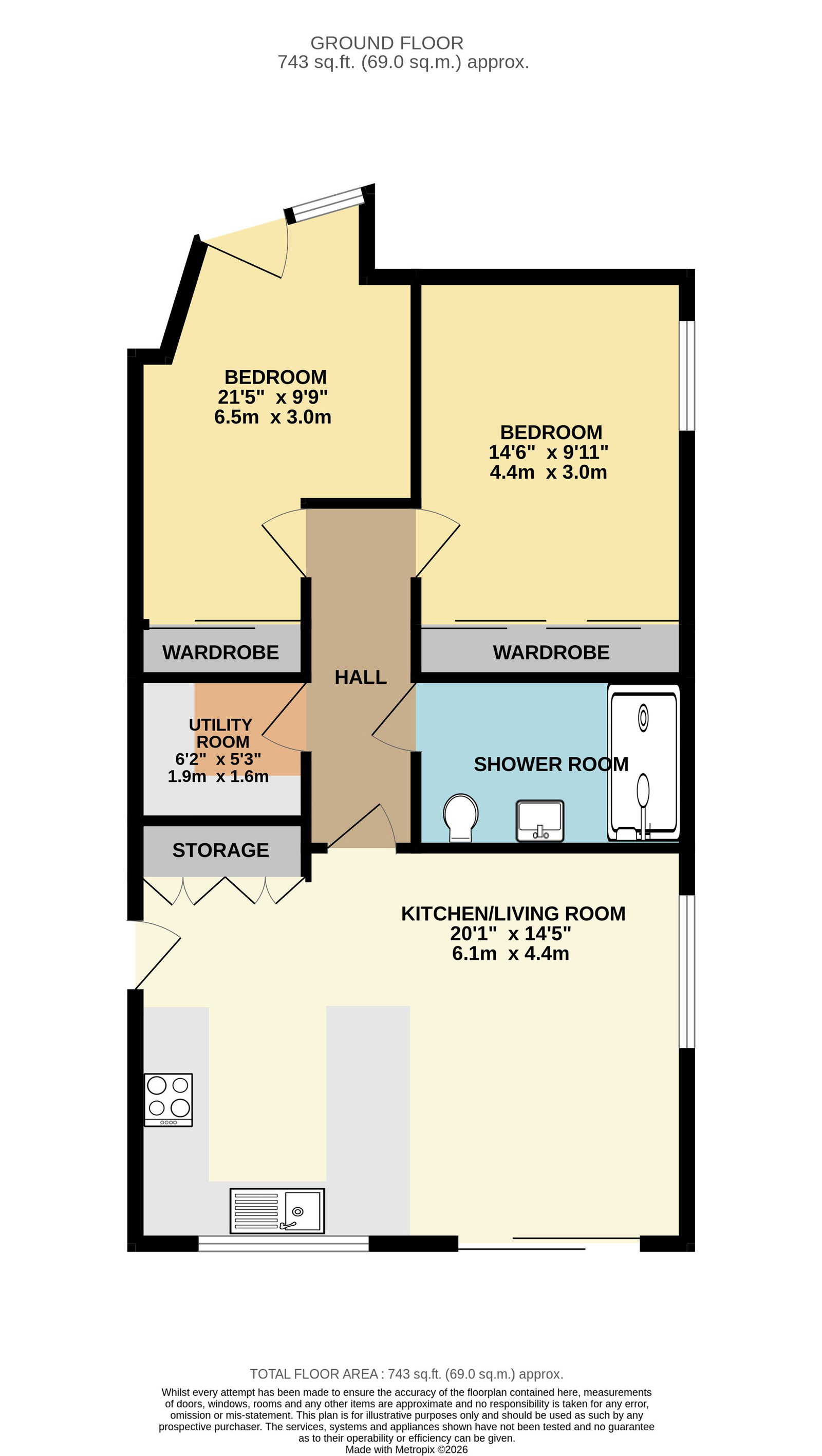 Apartment  9 The Cedars, 39 Pickersleigh Road, Malvern floorplan
