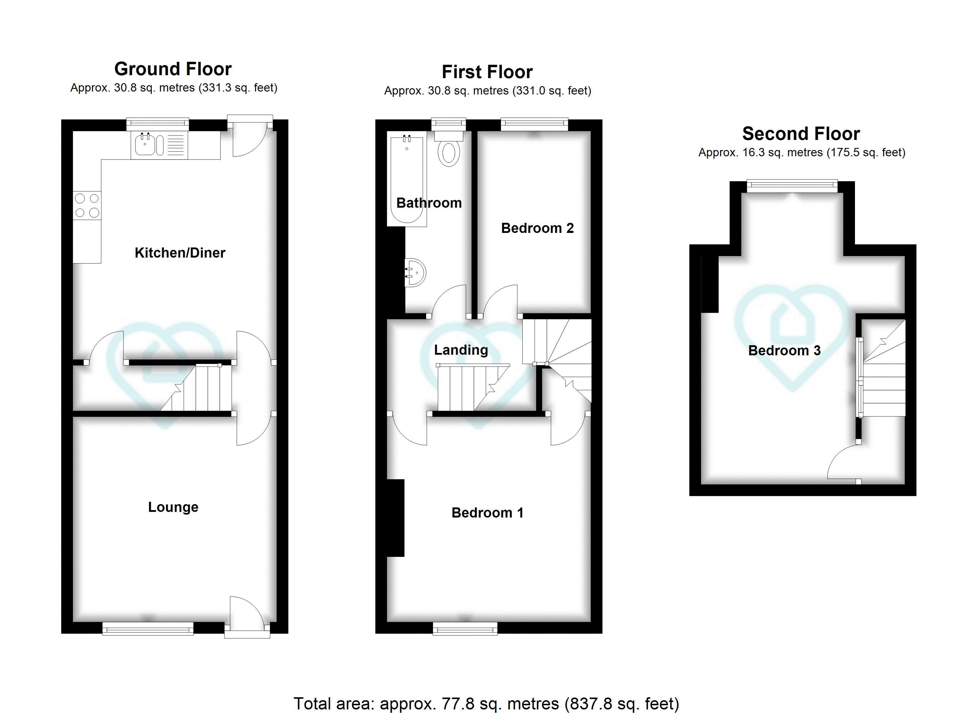 3 Bedrooms Terraced house to rent in Fitzgerald Road, Sheffield S10