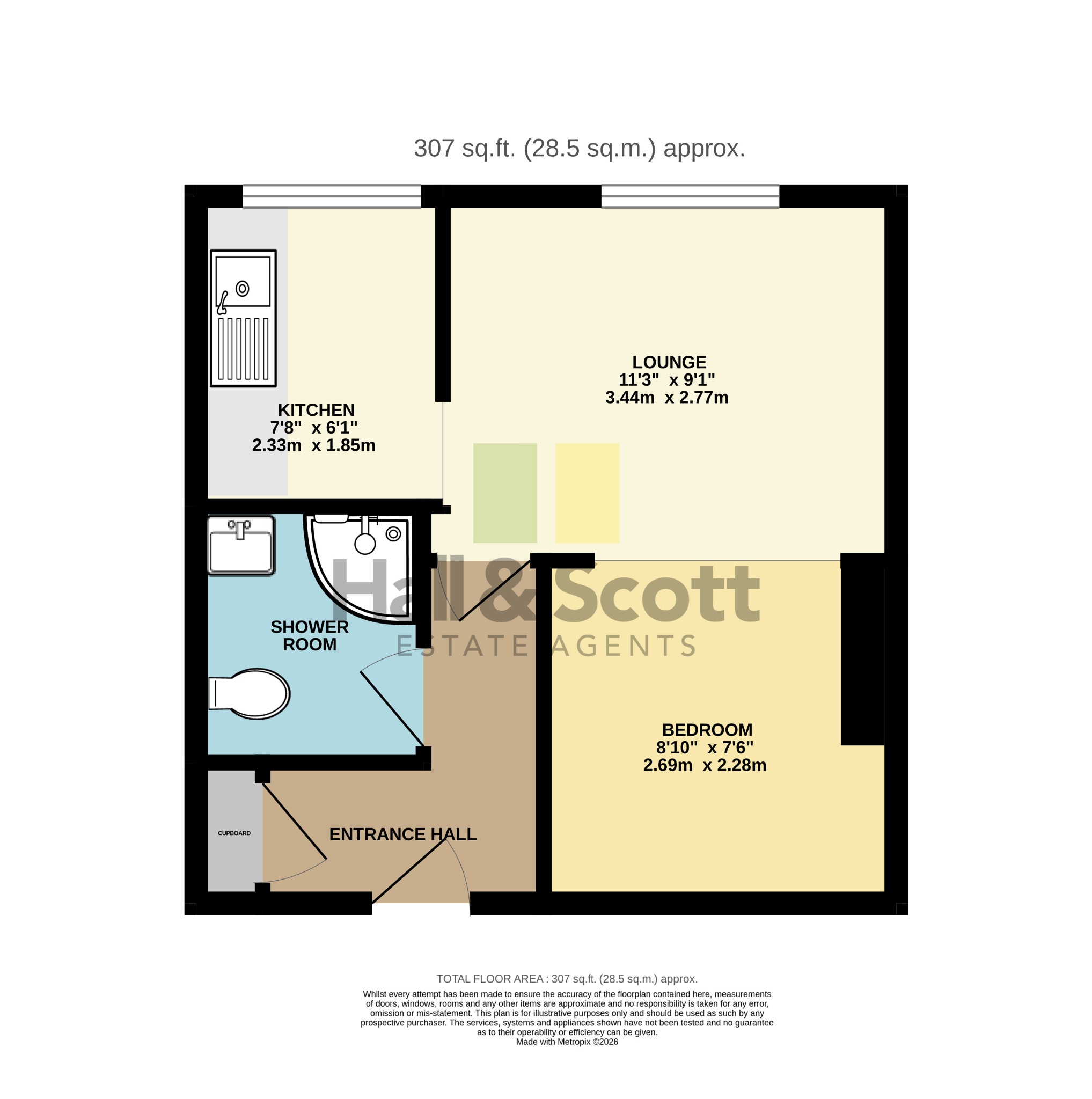 Flat 5, Audley, Sidmouth floorplan